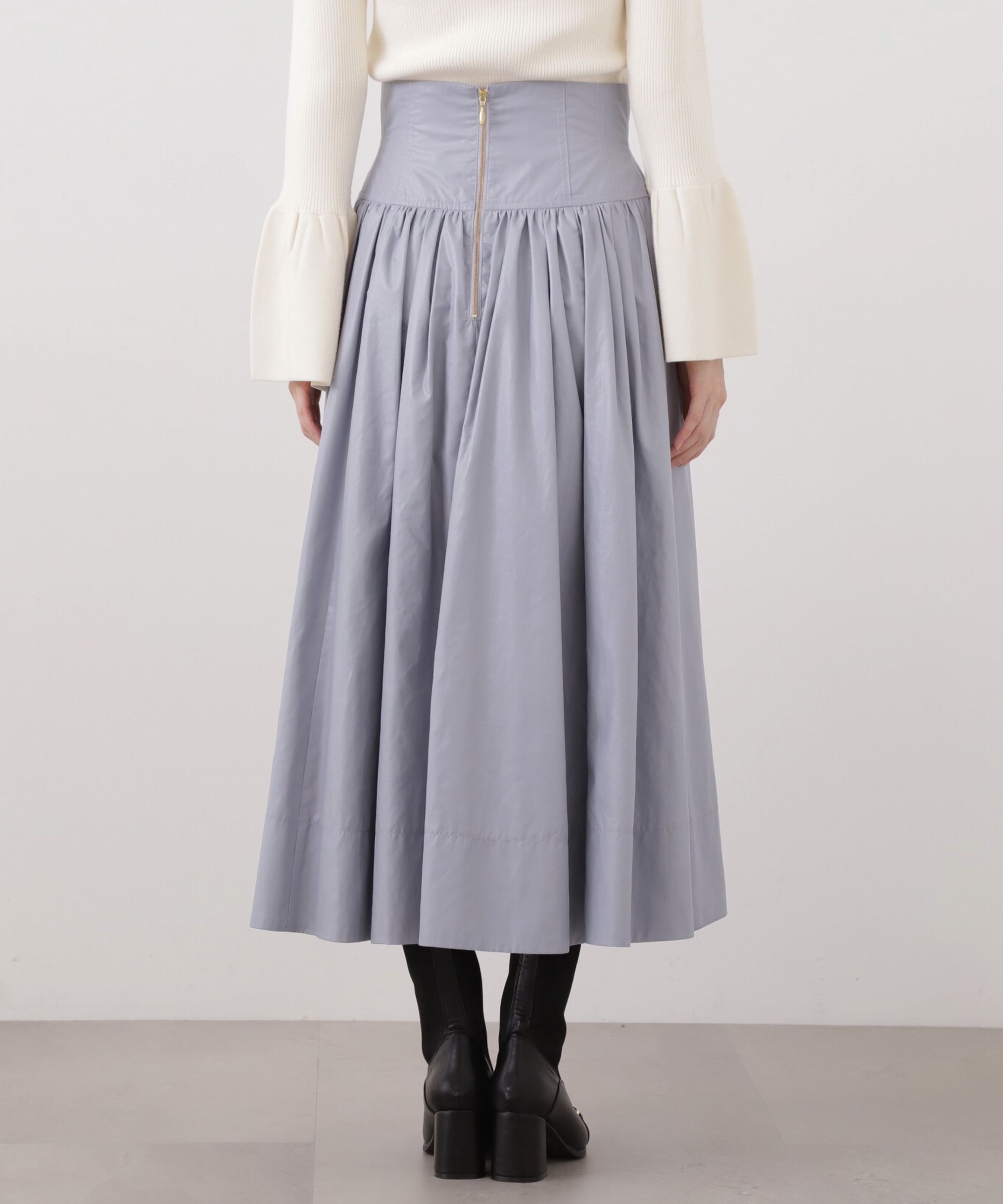 PROPORTION BODY DRESSING「コルセットデザインタフタスカート」|スカート|