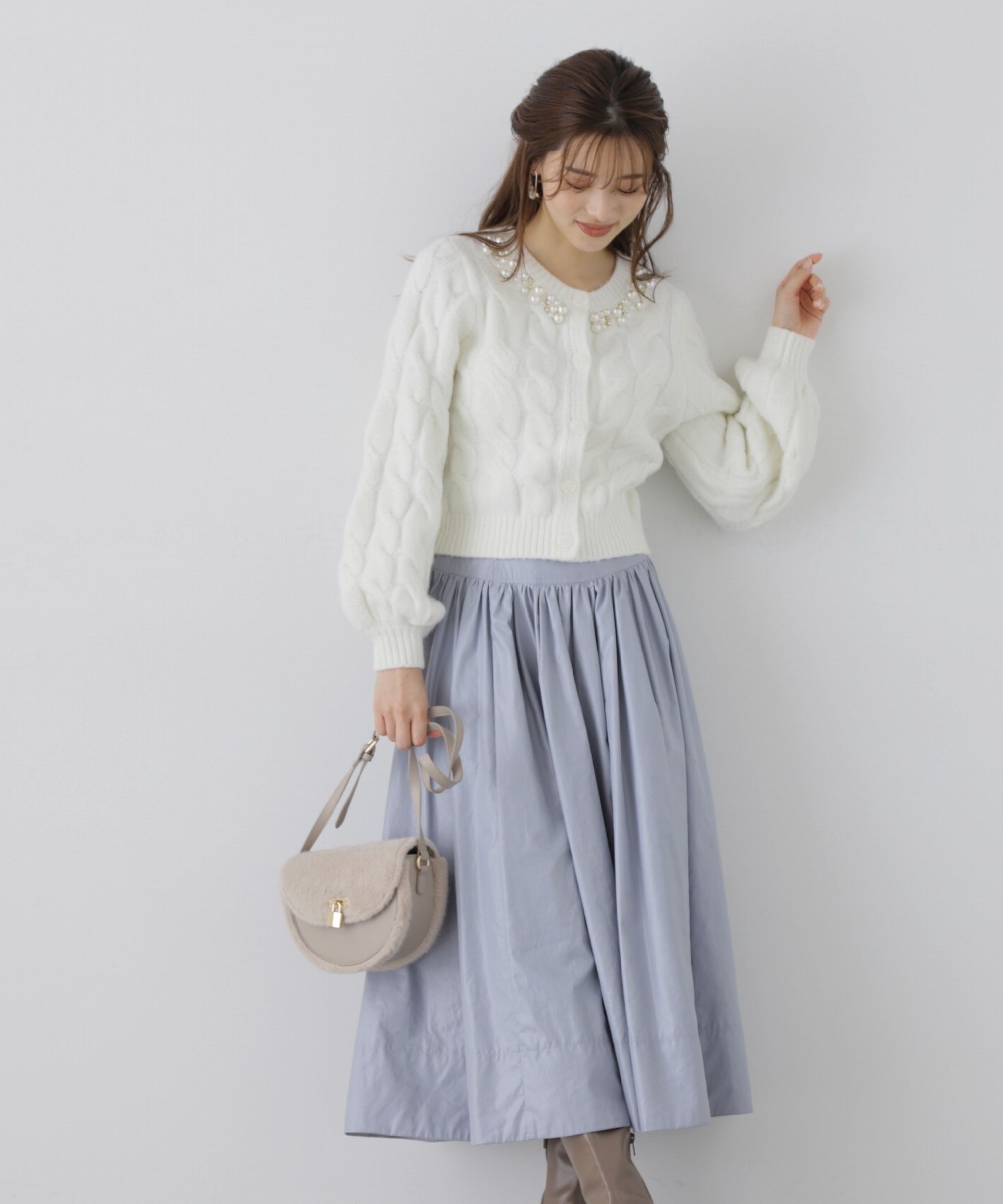 PROPORTION BODY DRESSING「コルセットデザインタフタスカート」|スカート|