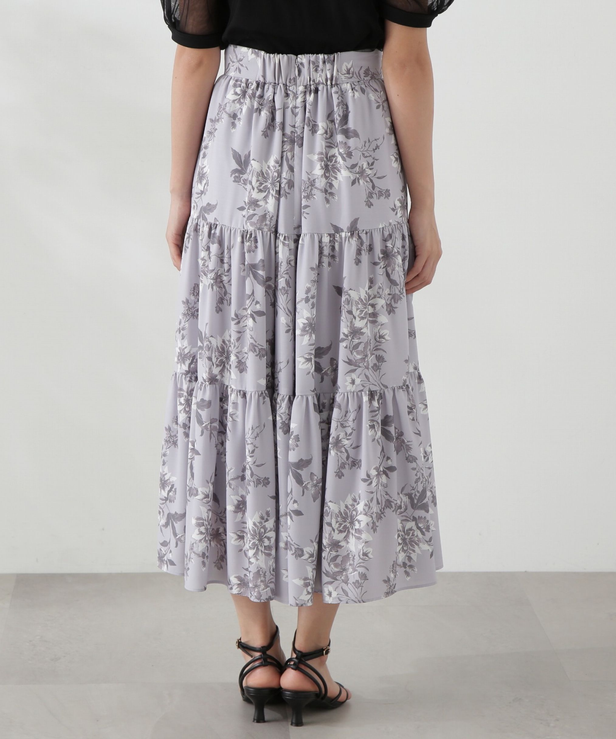 PROPORTION BODY DRESSING「花柄ティアードスカート」|スカート|