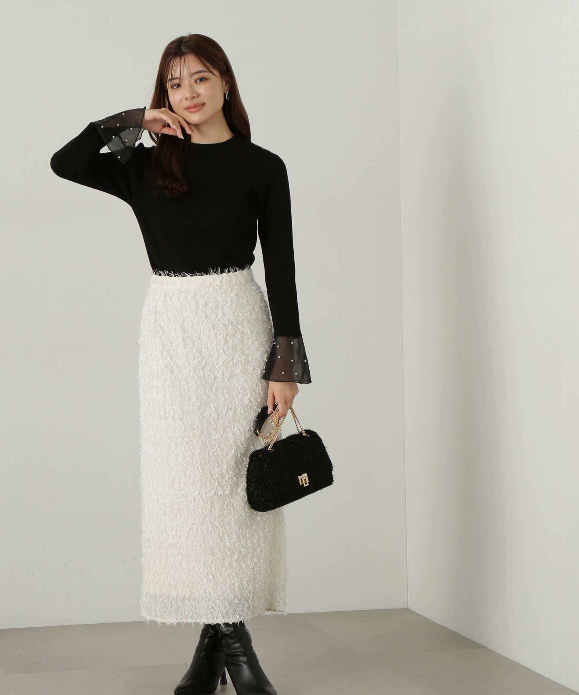 PROPORTION BODY DRESSING「3Dレースタイトスカート」|スカート|