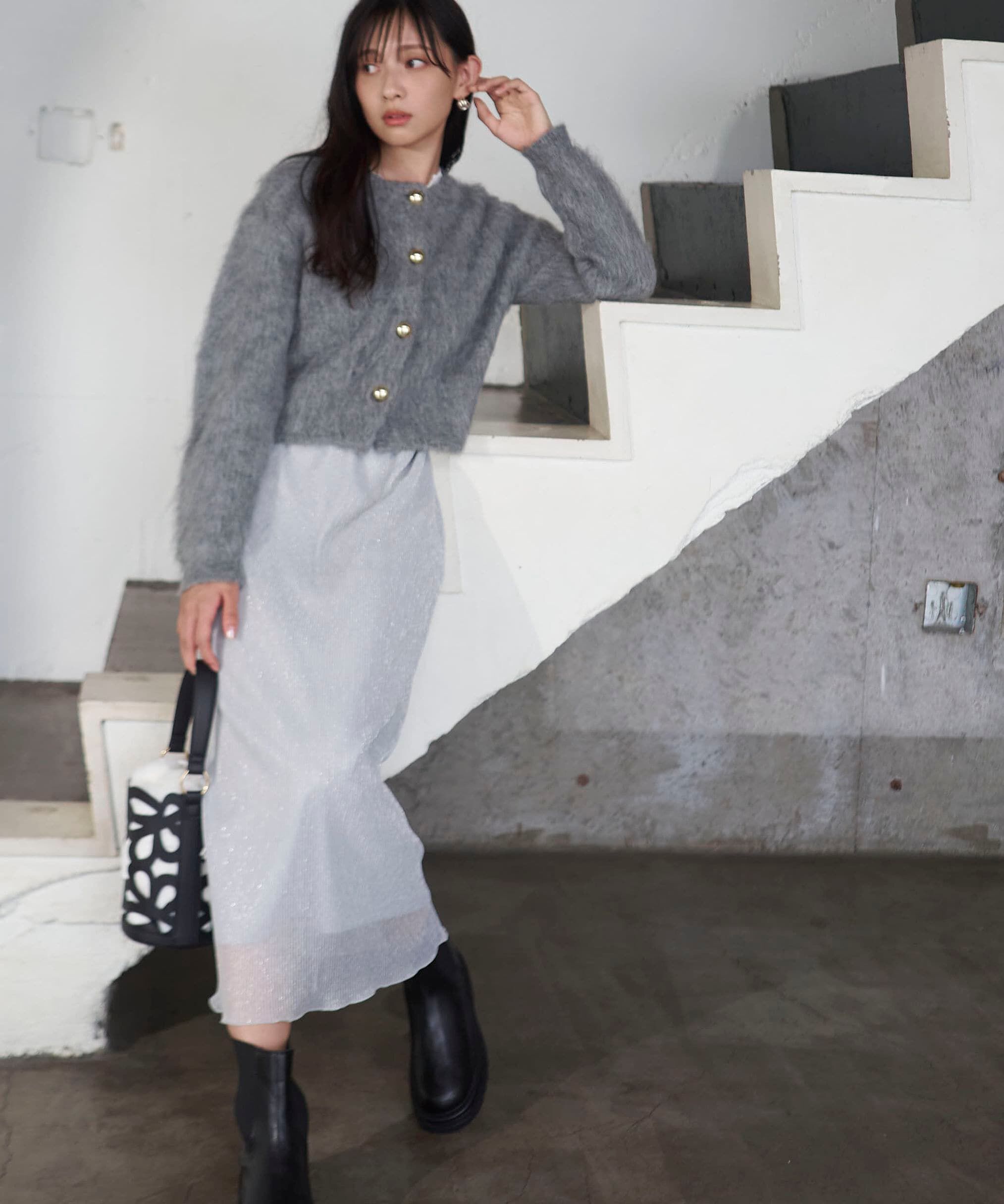 PROPORTION BODY DRESSING「キラキラプリーツナロースカート」|スカート|