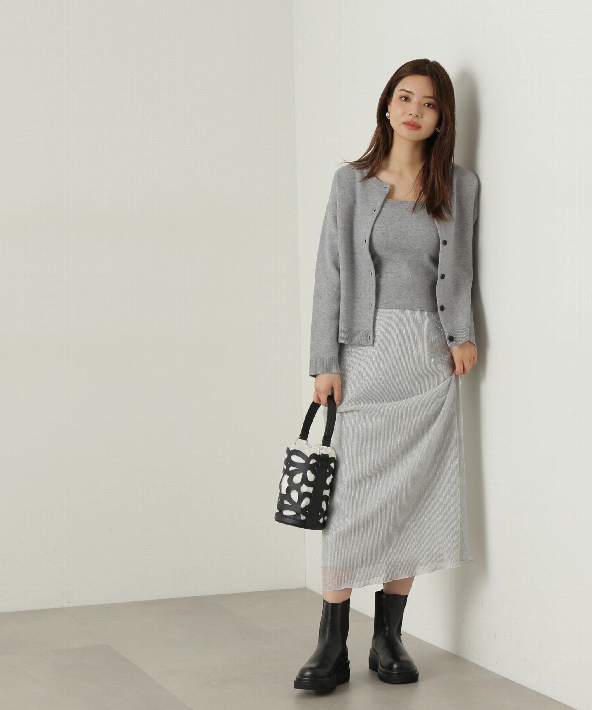 PROPORTION BODY DRESSING「キラキラプリーツナロースカート」|スカート|