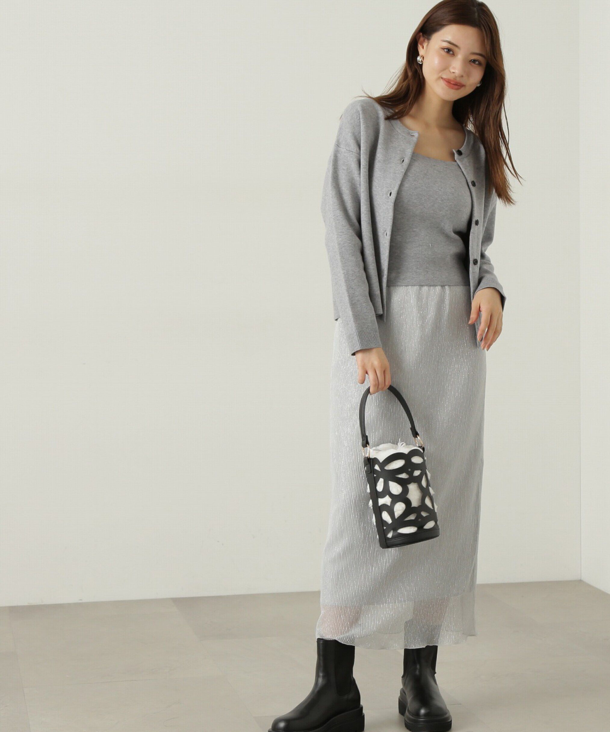 PROPORTION BODY DRESSING「キラキラプリーツナロースカート」|スカート|