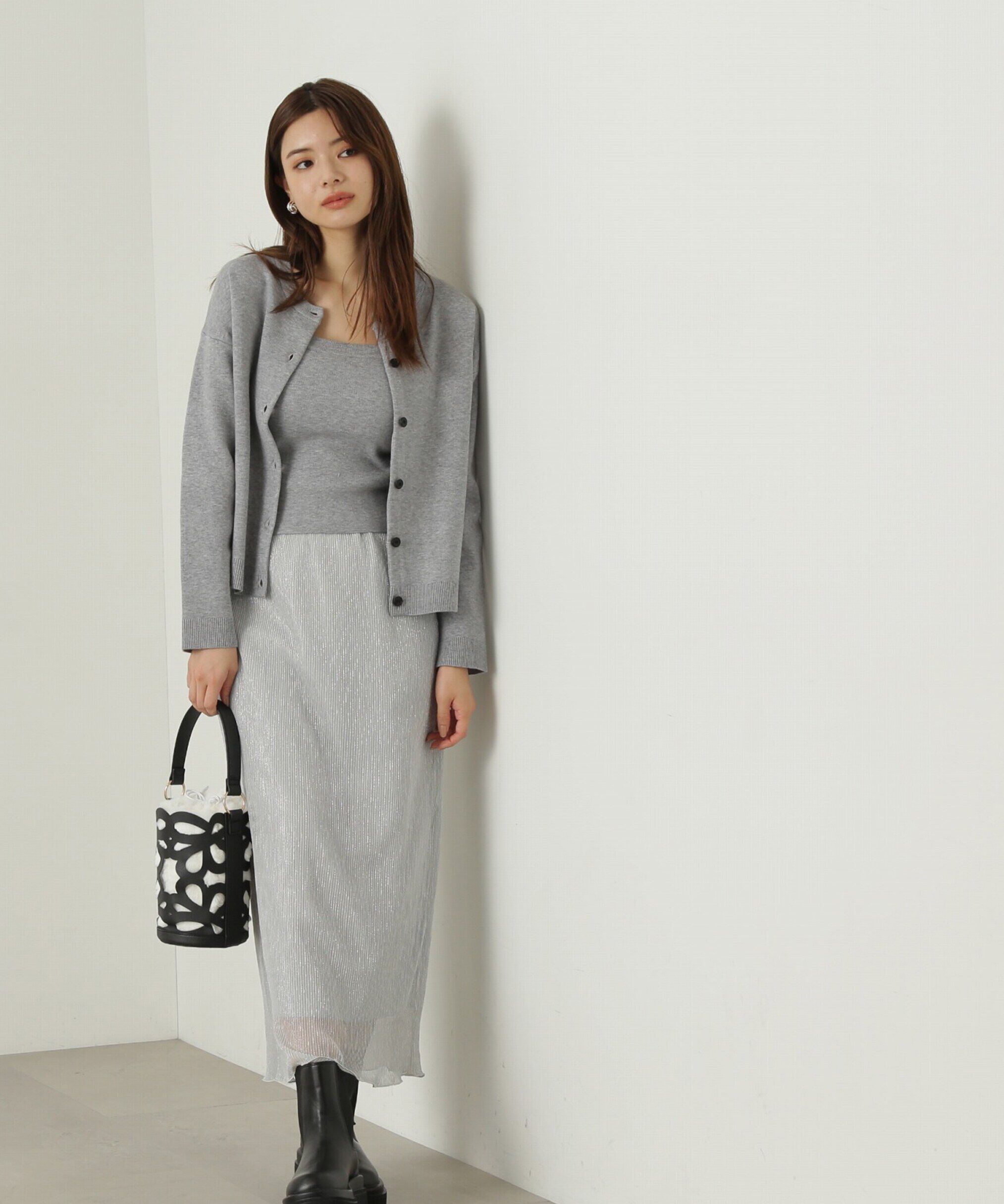 PROPORTION BODY DRESSING「キラキラプリーツナロースカート」|スカート|