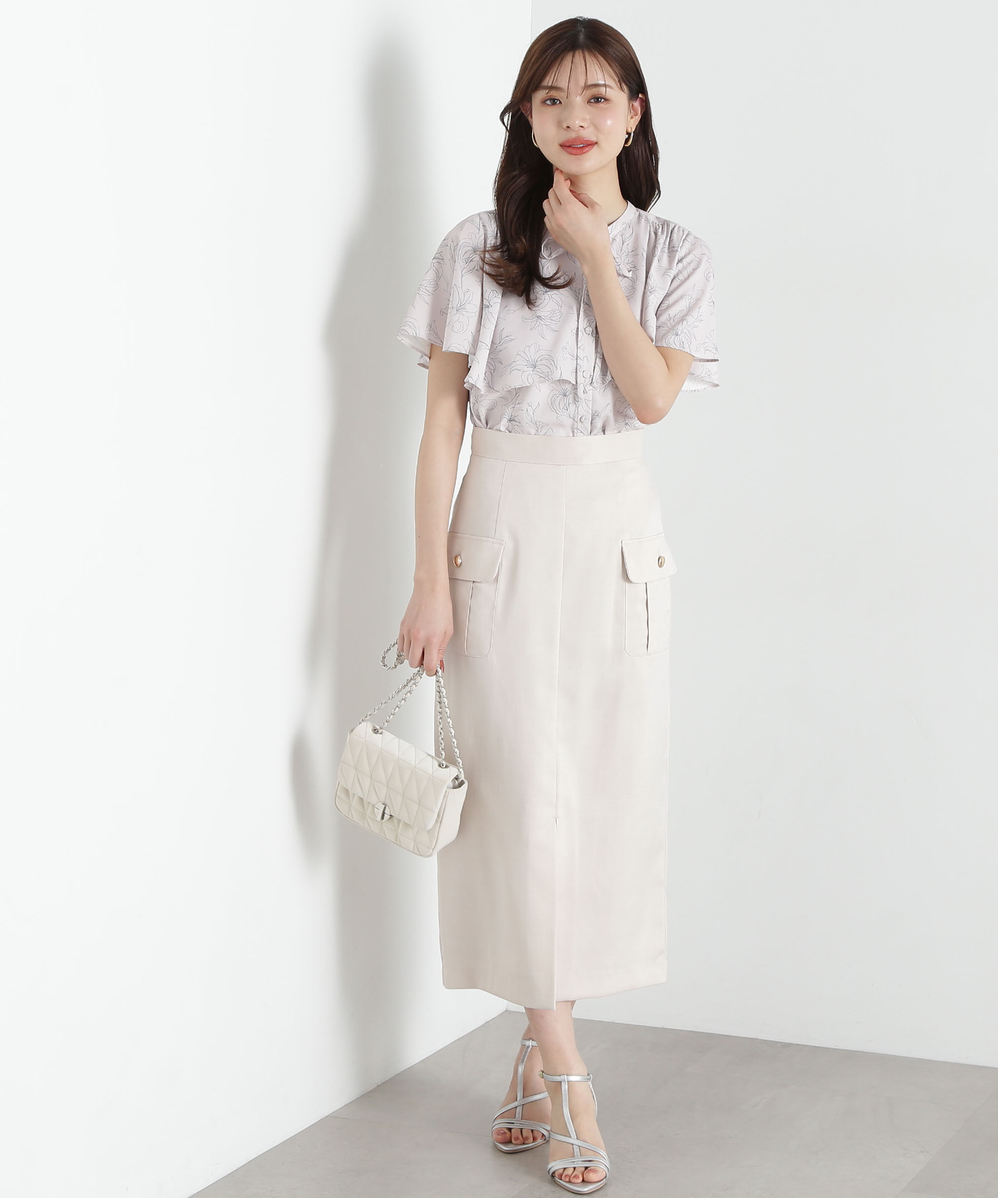 PROPORTION BODY DRESSING「ポケット付きナロースカート」|スカート|