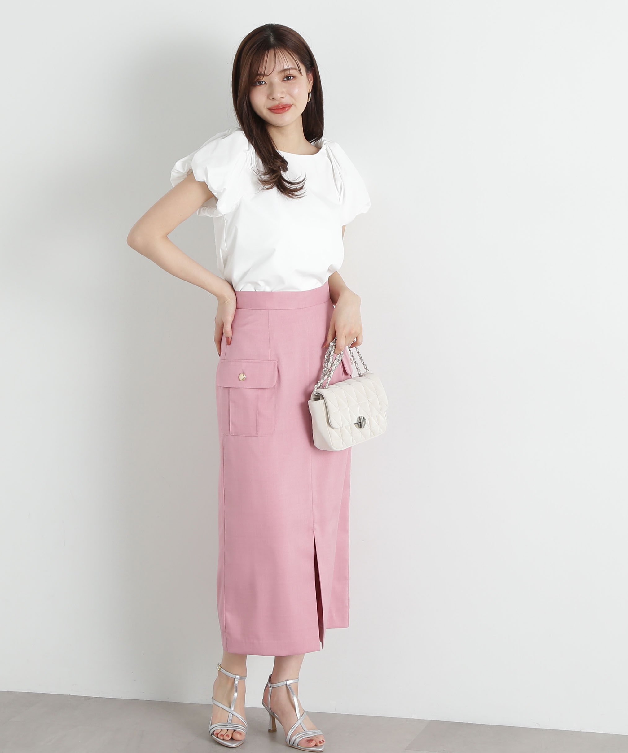 PROPORTION BODY DRESSING「ポケット付きナロースカート」|スカート|