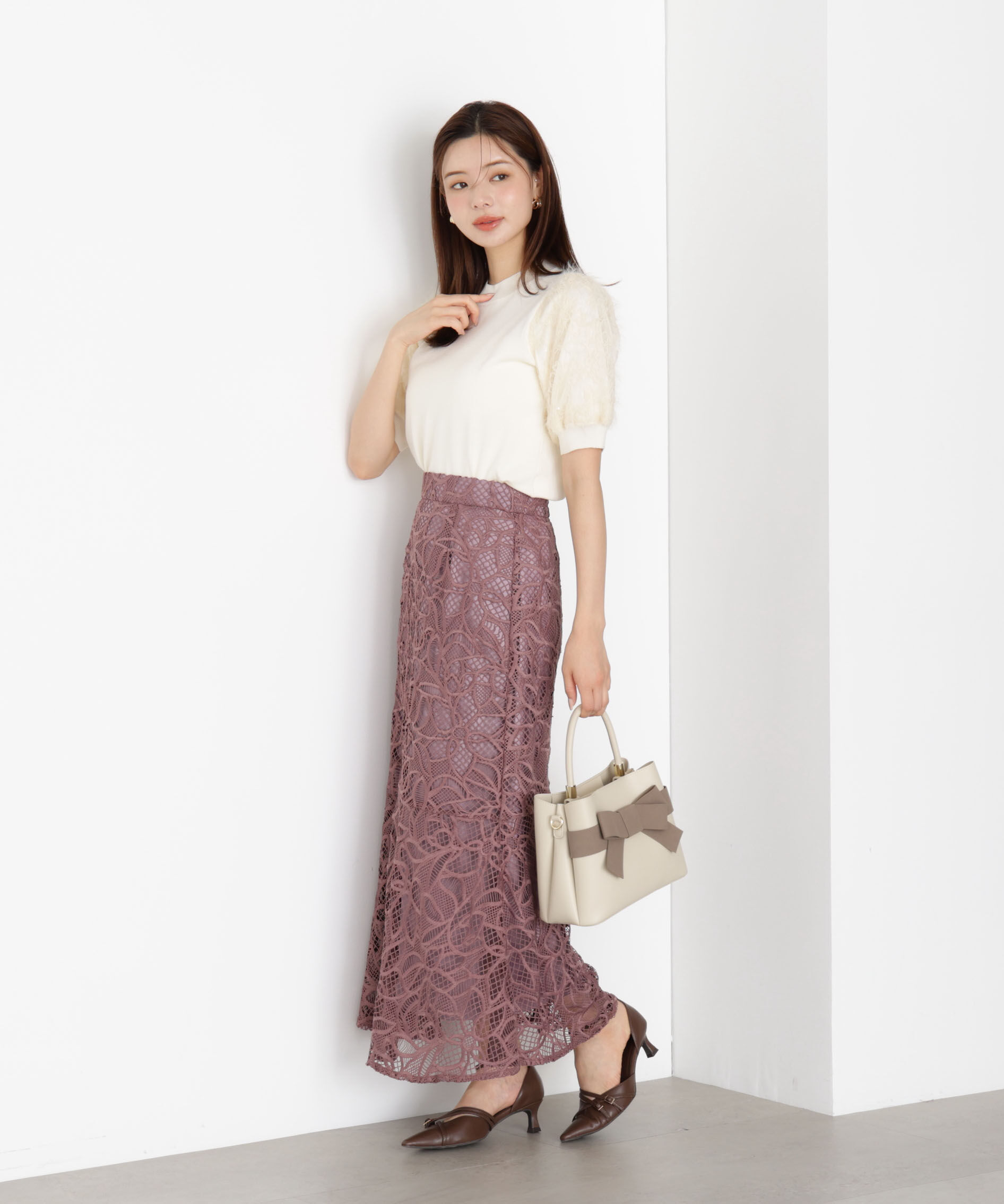 PROPORTION BODY DRESSING「ケミカルレースマーメイドスカート 25AW」|スカート|