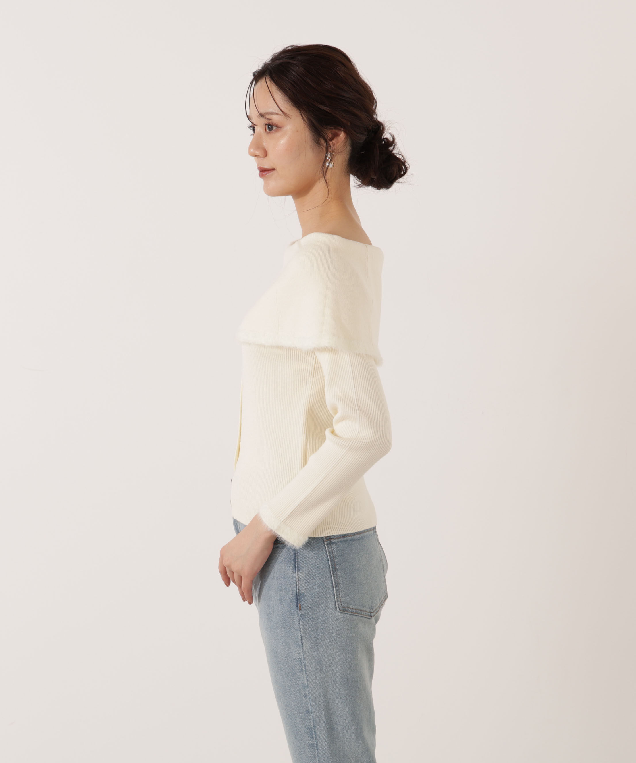 PROPORTION BODY DRESSING「ポイントフェザーオフショルニット」|ニット・セーター|