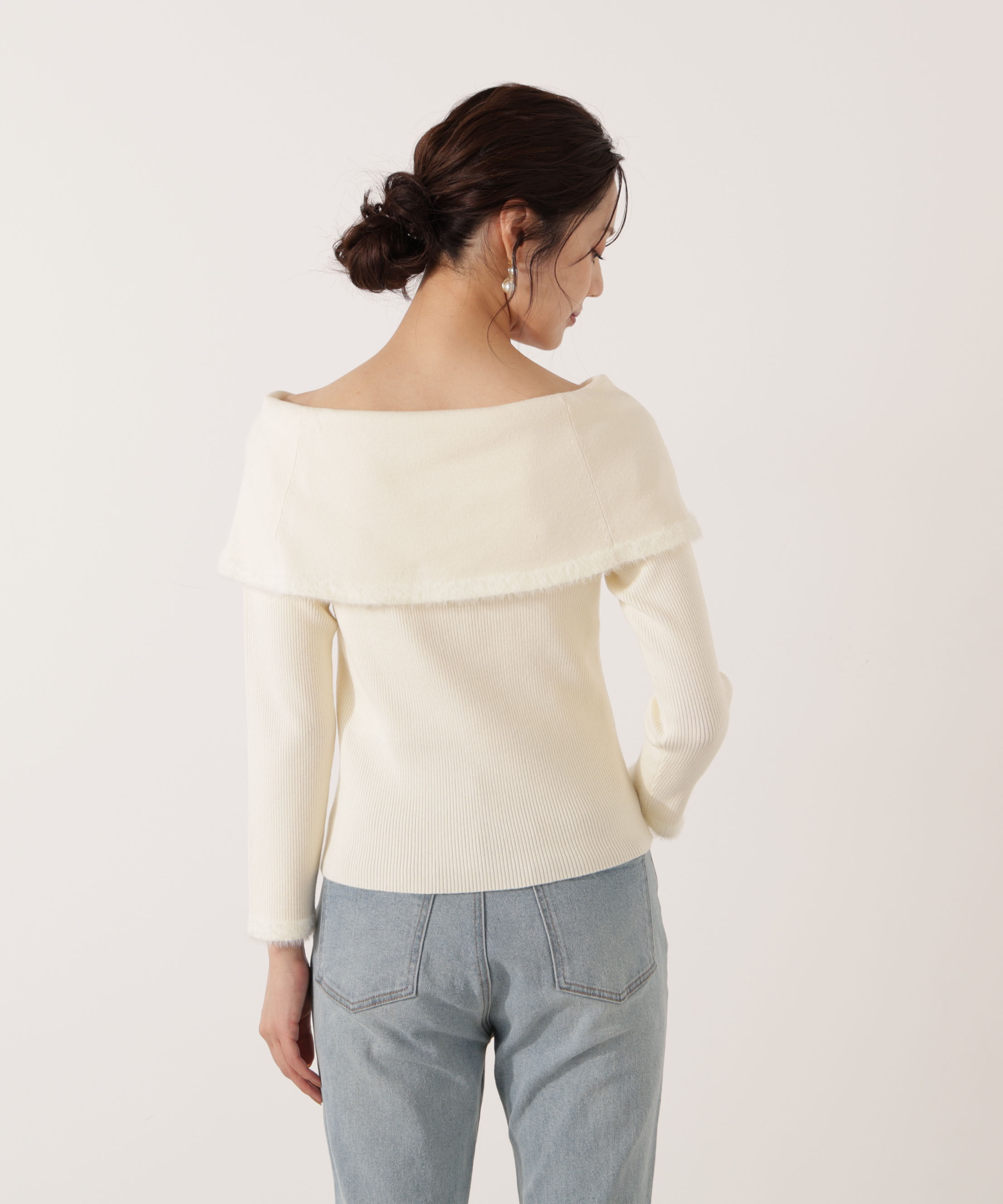PROPORTION BODY DRESSING「ポイントフェザーオフショルニット」|ニット・セーター|
