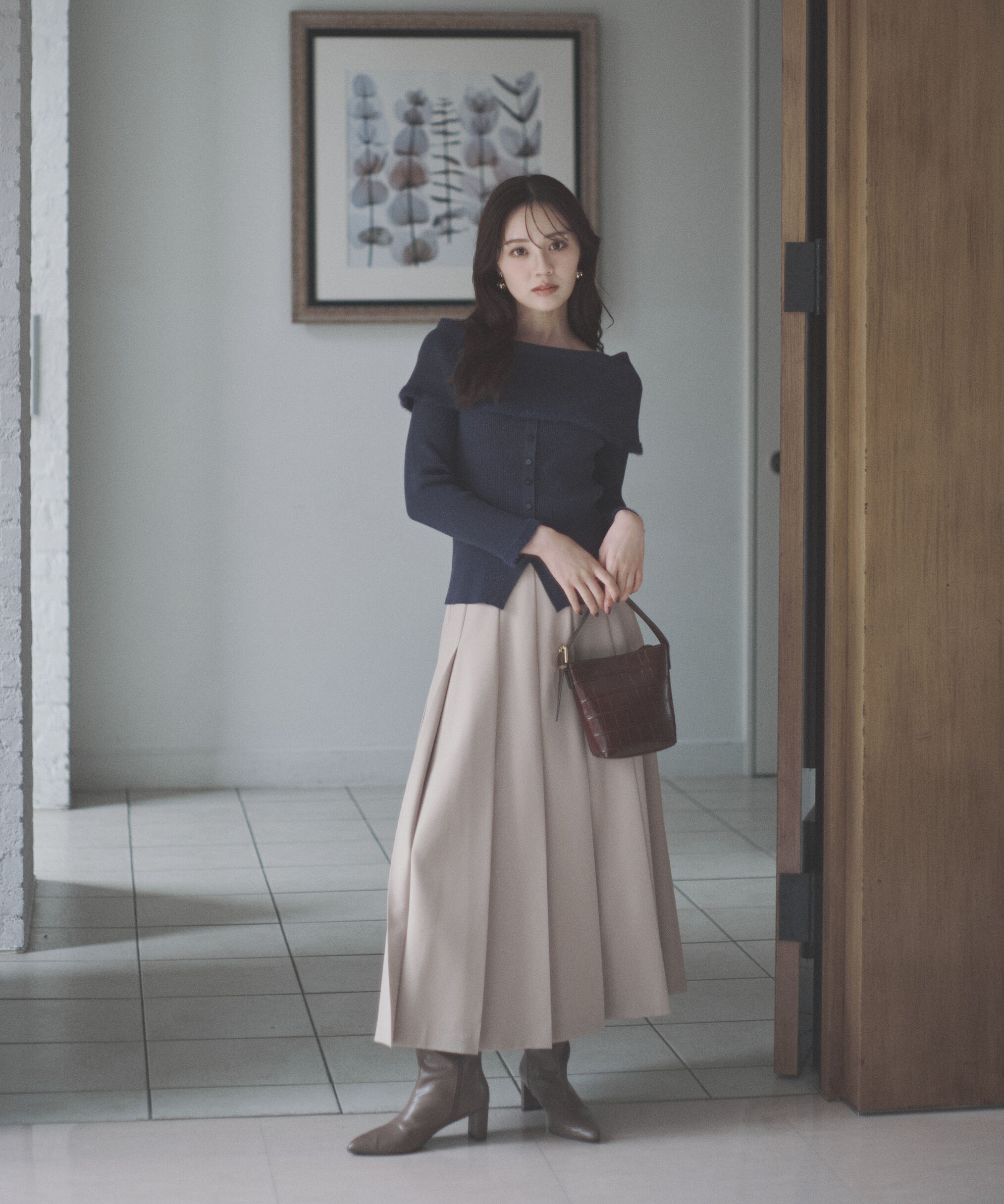 PROPORTION BODY DRESSING「ポイントフェザーオフショルニット」|ニット・セーター|