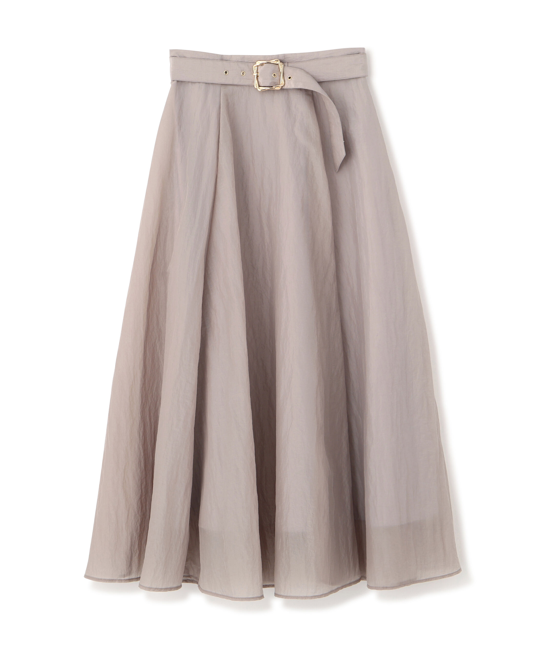 PROPORTION BODY DRESSING「ベルト付きシアーフレアスカート」|スカート|