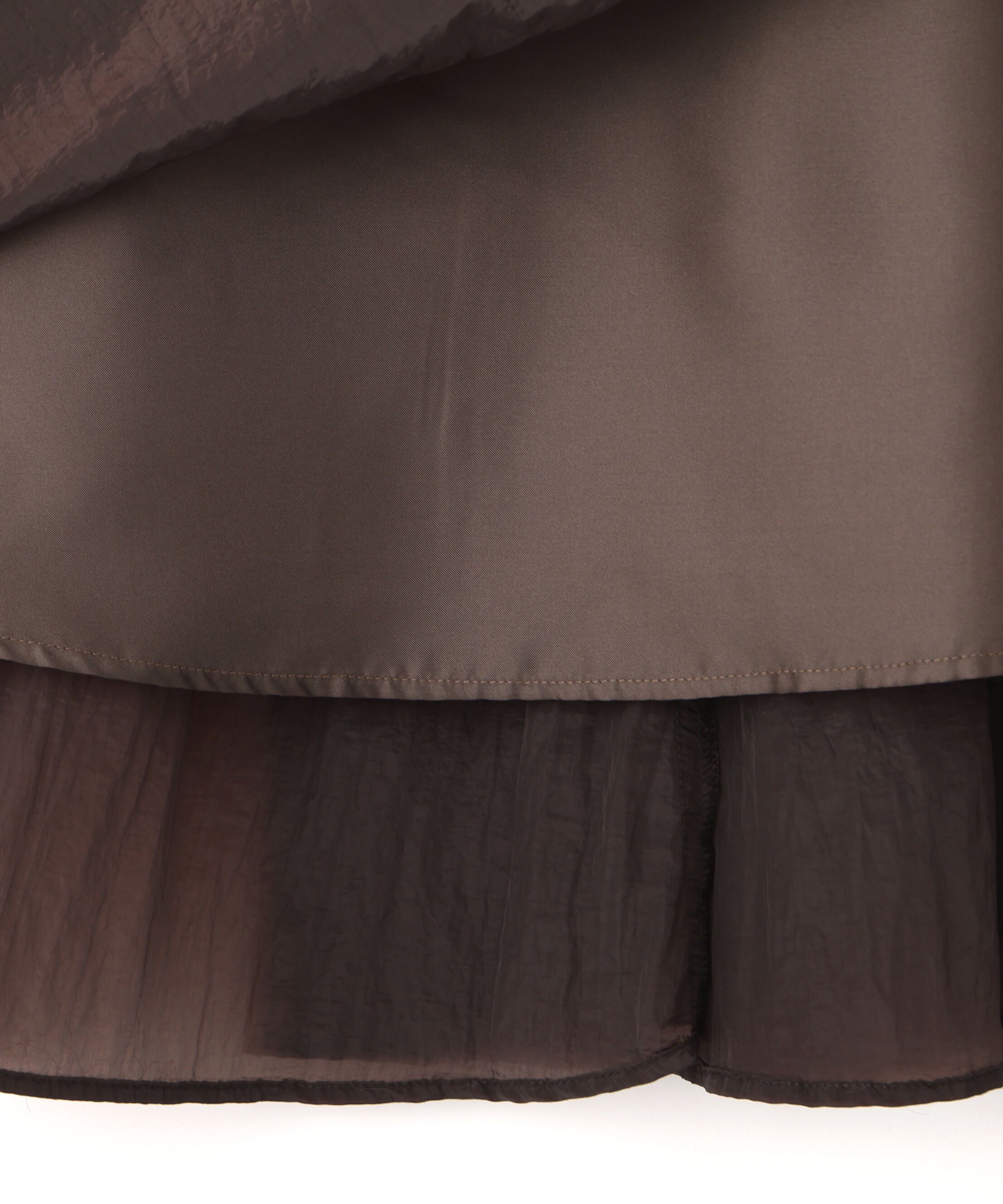 PROPORTION BODY DRESSING「ベルト付きシアーフレアスカート」|スカート|