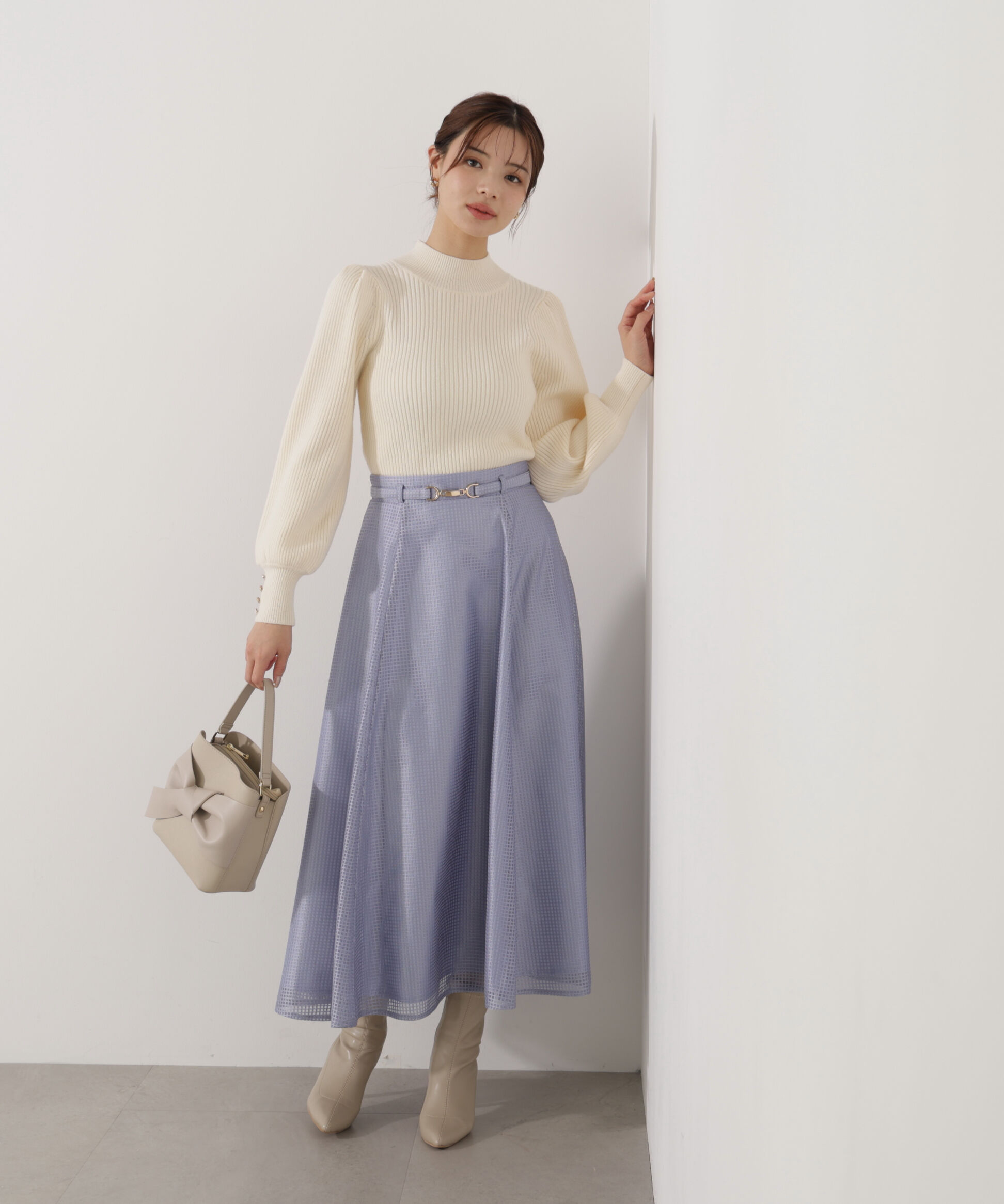 PROPORTION BODY DRESSING「ビット付きシアーメッシュスカート」|スカート|