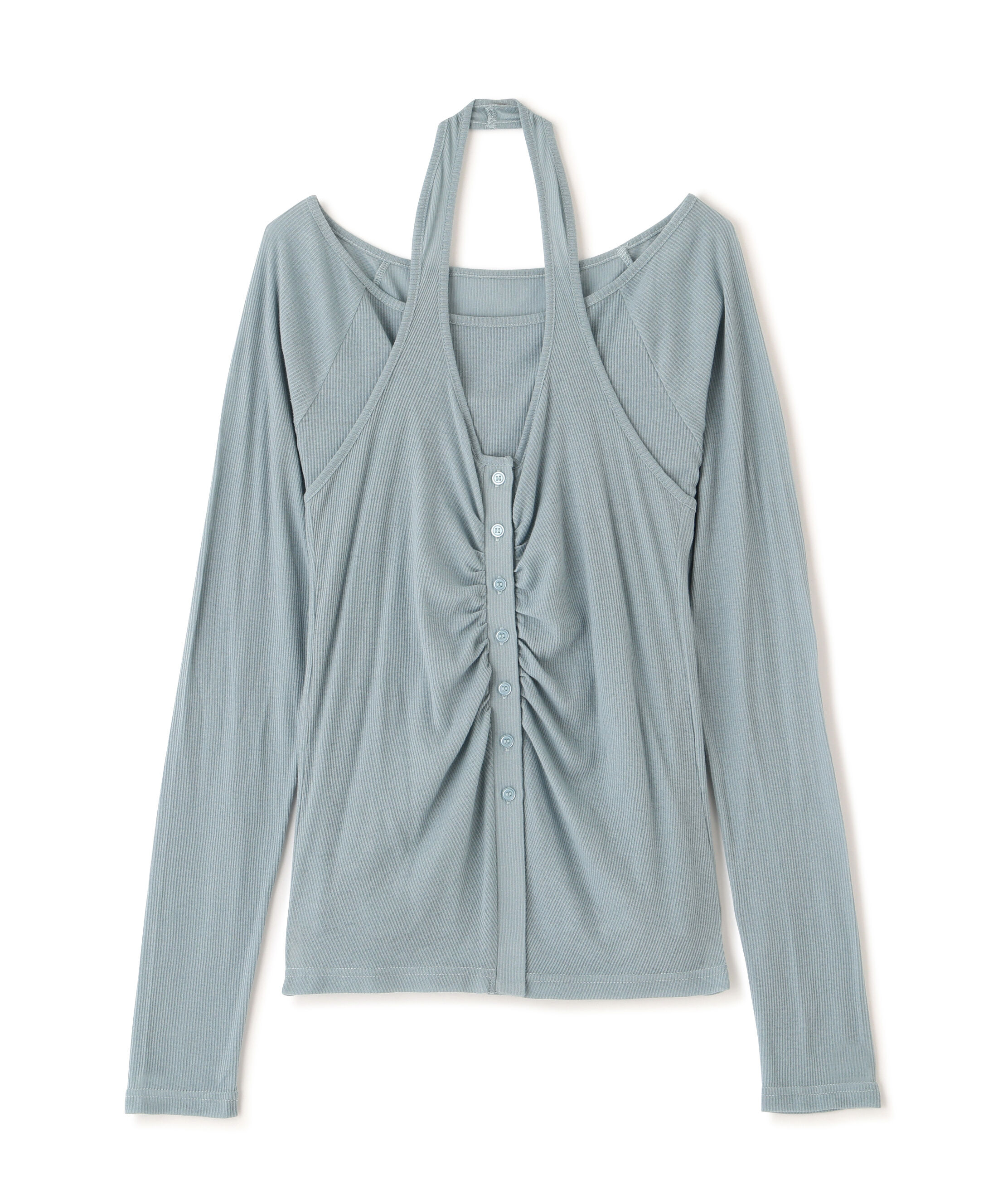 PROPORTION BODY DRESSING「〈a/mie〉ホルターネックカット SETUP　26SS」|Tシャツ・カットソー|