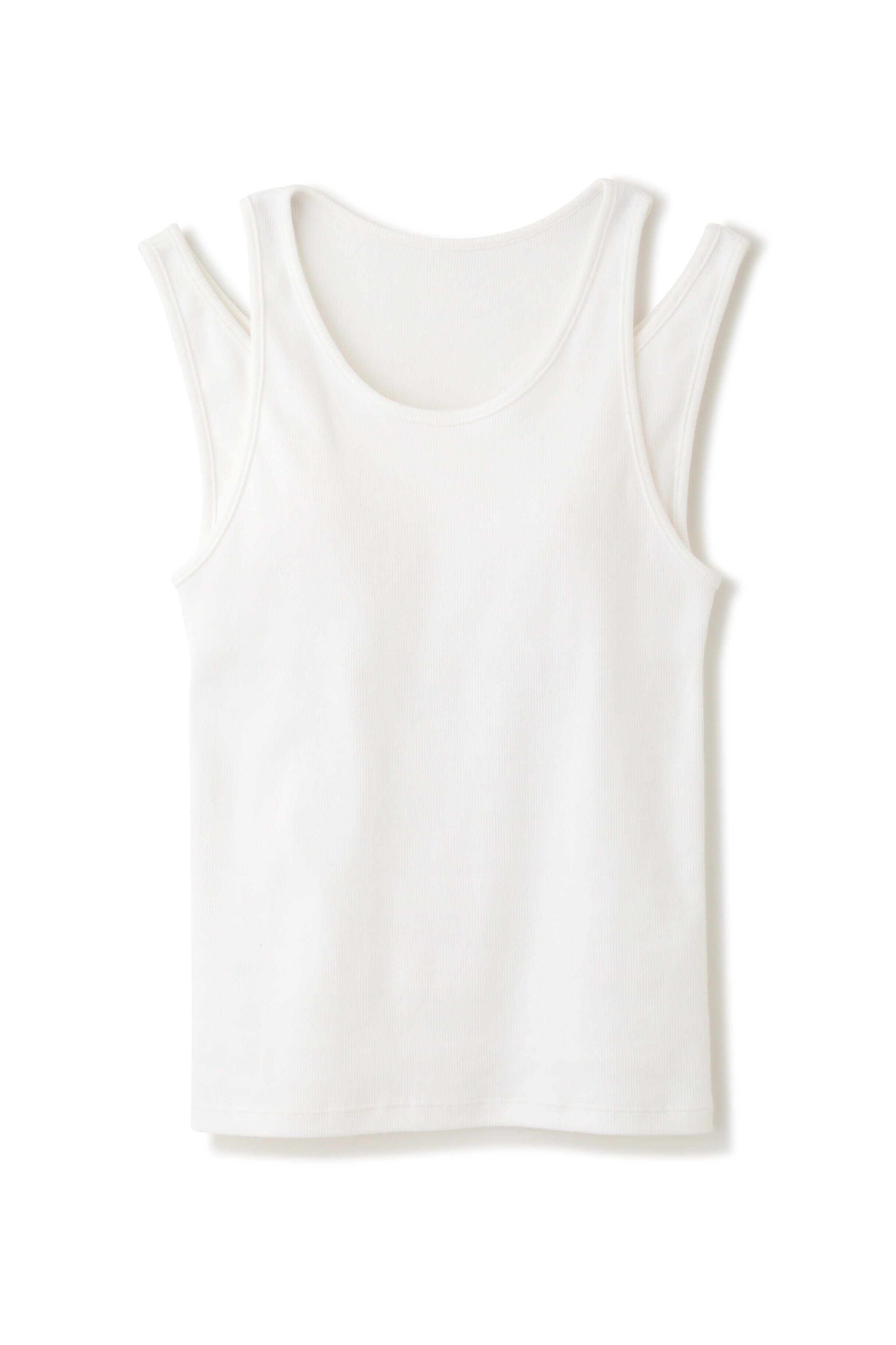  「[THE HOLIDAY CLOSET]カップ付きリブタンクトップ」|Tシャツ・カットソー|