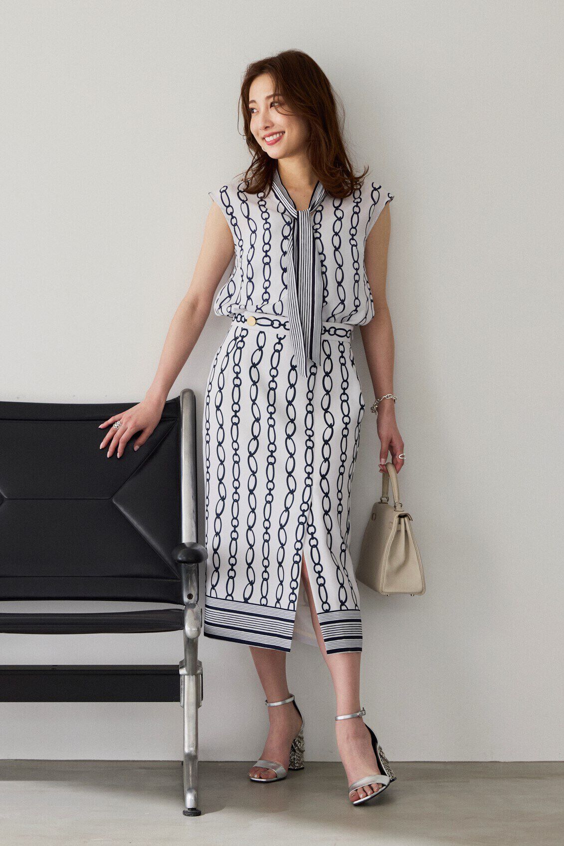  「◆チェーンプリントタイトスカート」|スカート|