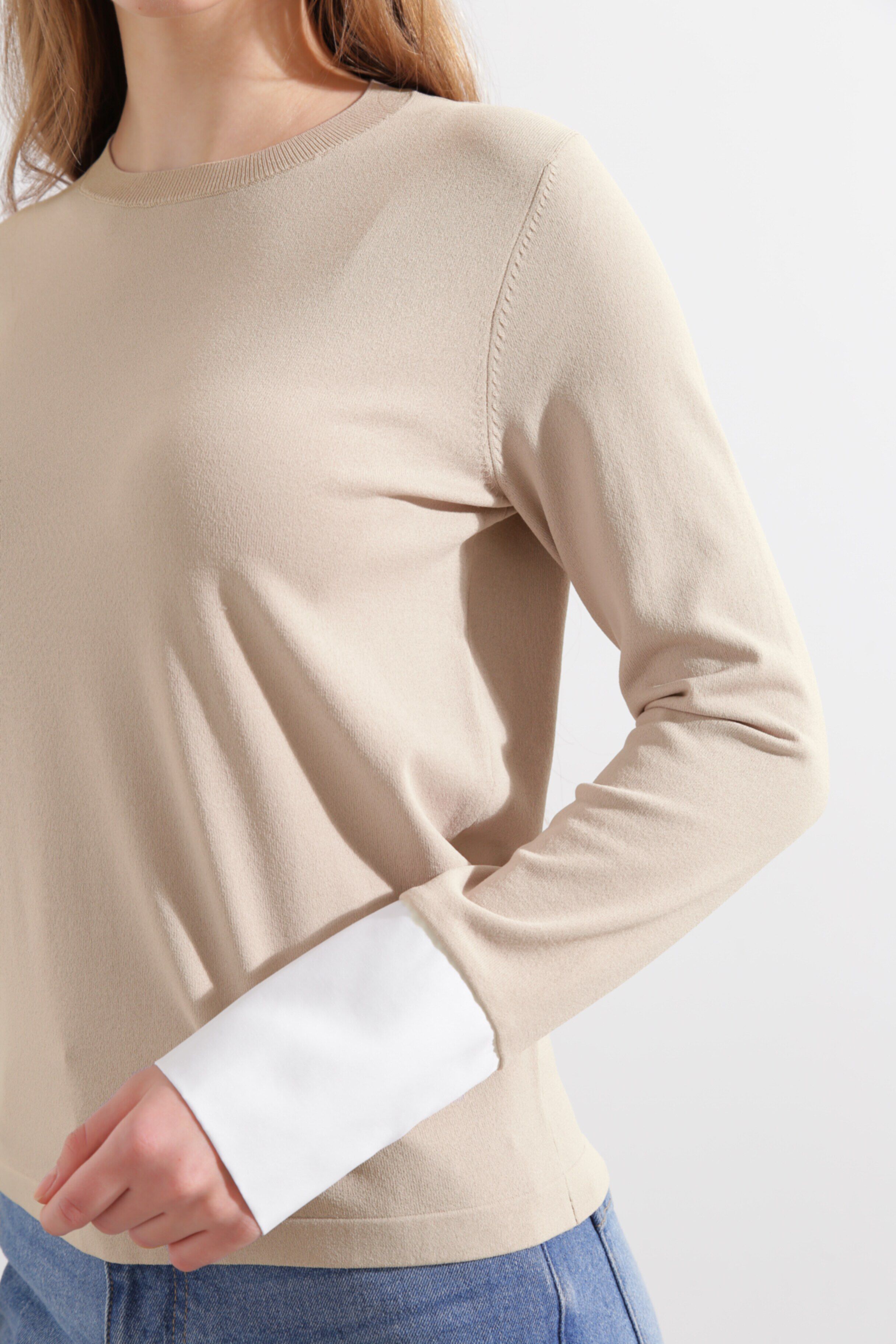  「◆カフスニットプルオーバー」|ニット・セーター|