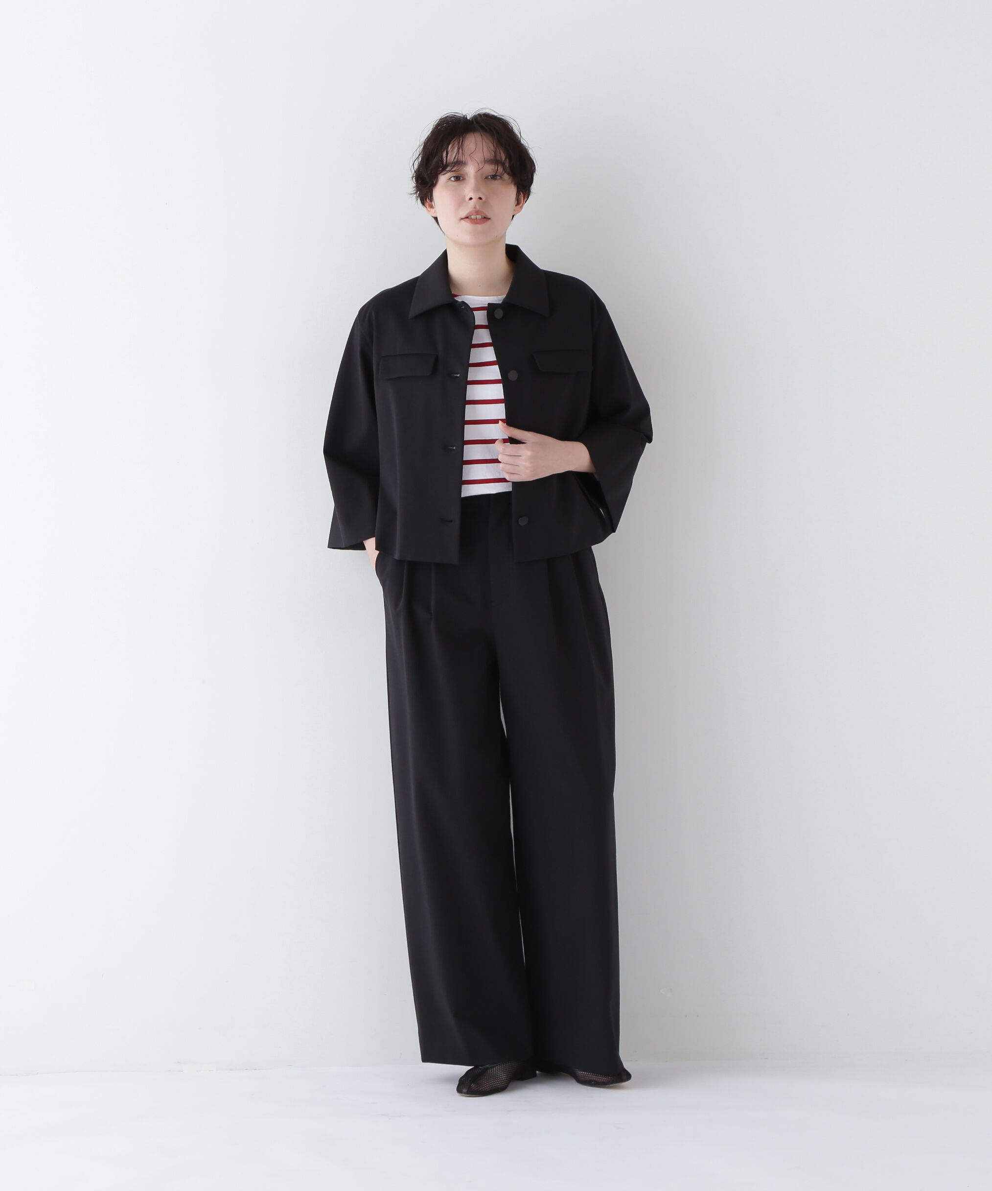  「◆コットンナイロンポンチSTタックパンツ」|その他|