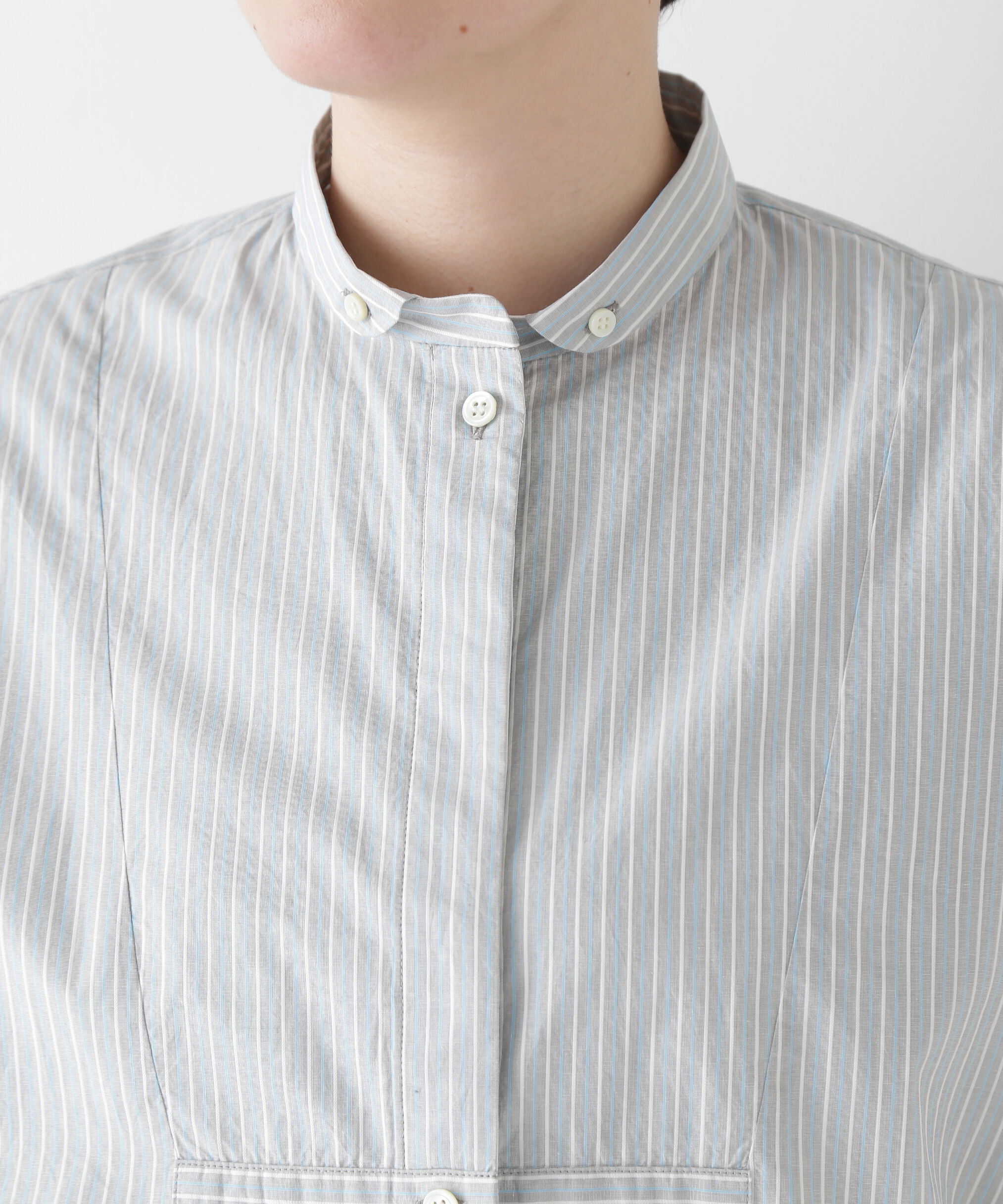  「◆ストライプローンカレンダードルマンボザムシャツ」|シャツ・ブラウス|