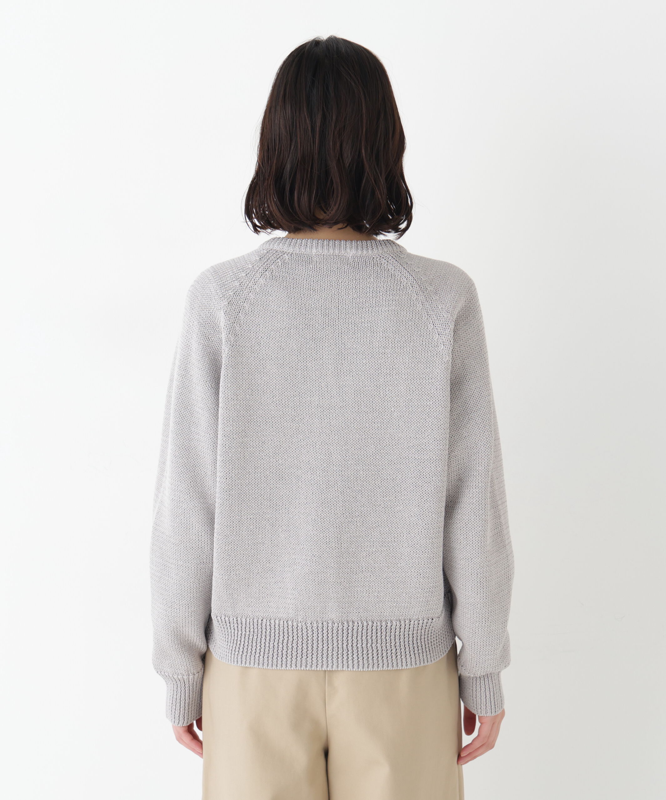  「◆ギマコットンキーネックカーディガン」|ニット・セーター|