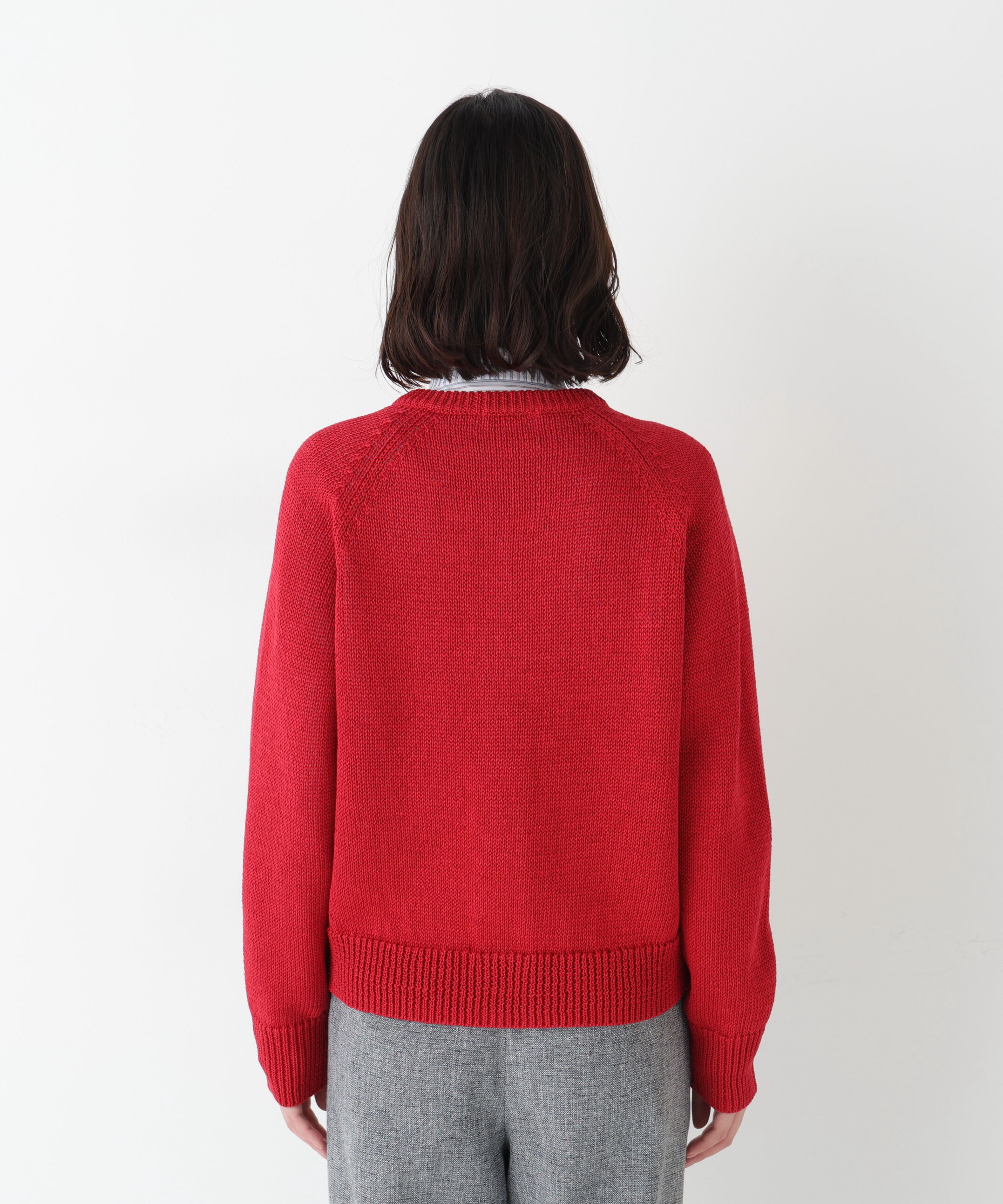  「◆ギマコットンキーネックカーディガン」|ニット・セーター|