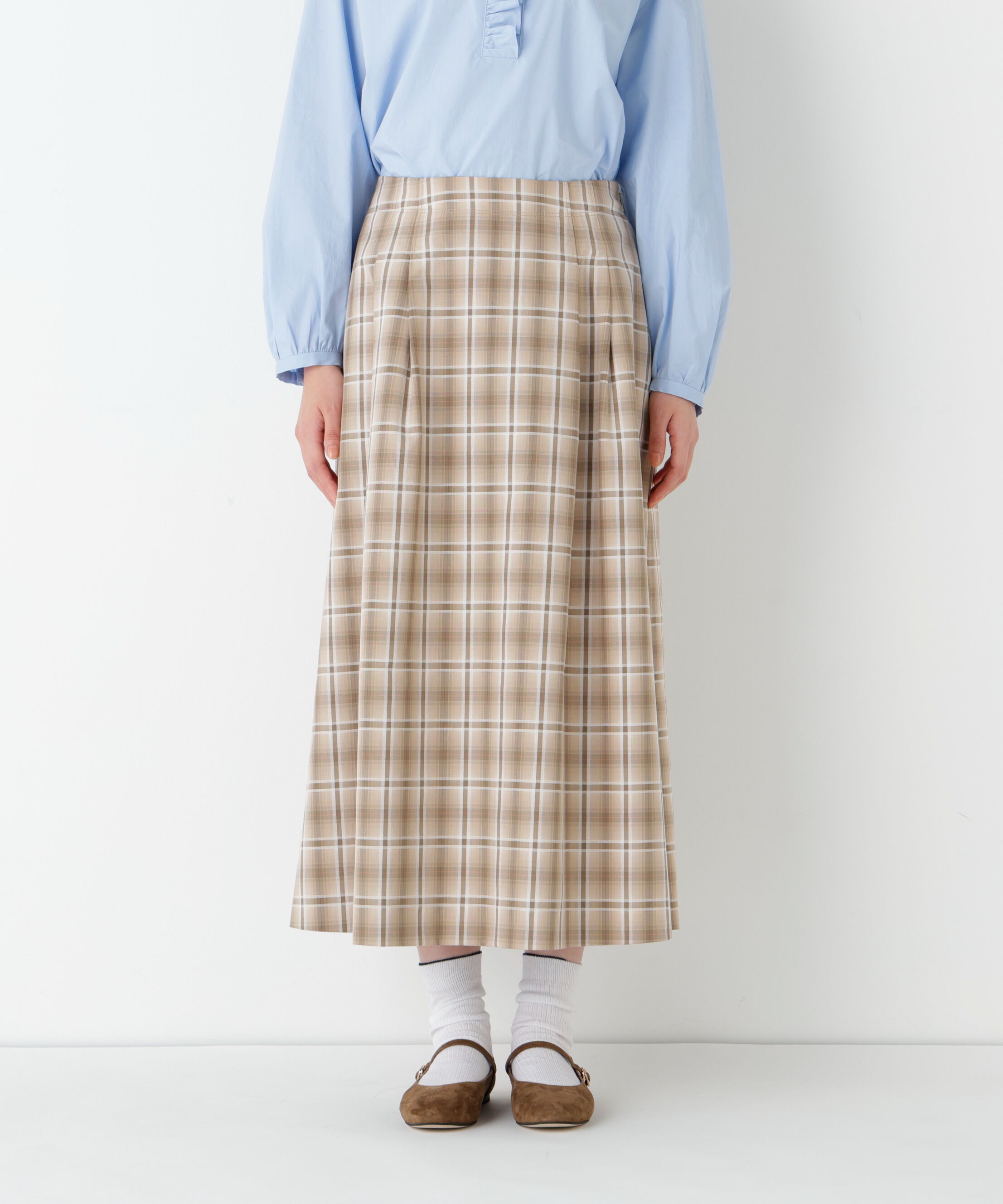  「◆オリジナル先染めチェックタックスカート」|スカート|