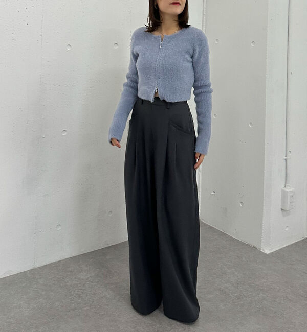 archives「Ｗｚｉｐフェザーニットカーディガン」|カーディガン|