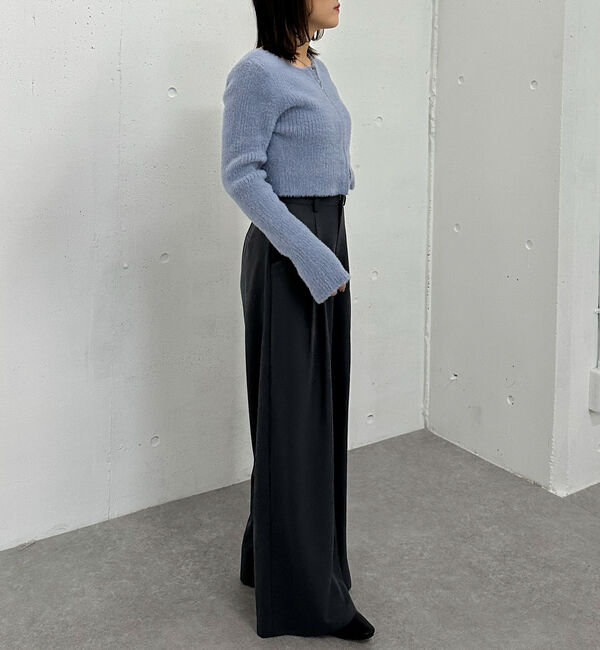 archives「Ｗｚｉｐフェザーニットカーディガン」|カーディガン|