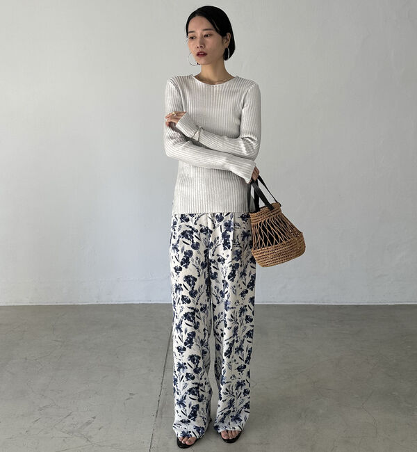 Doux archives「メタリックリブニット」|ニット・セーター|