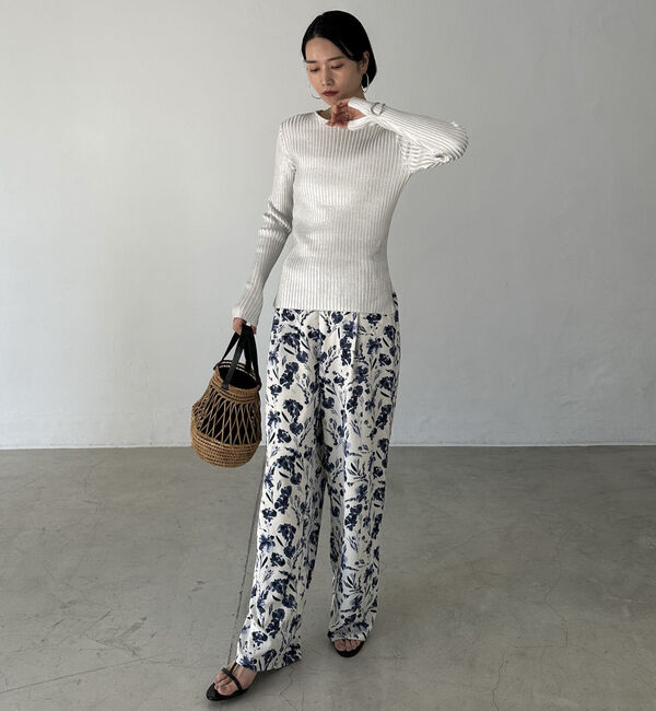 Doux archives「メタリックリブニット」|ニット・セーター|