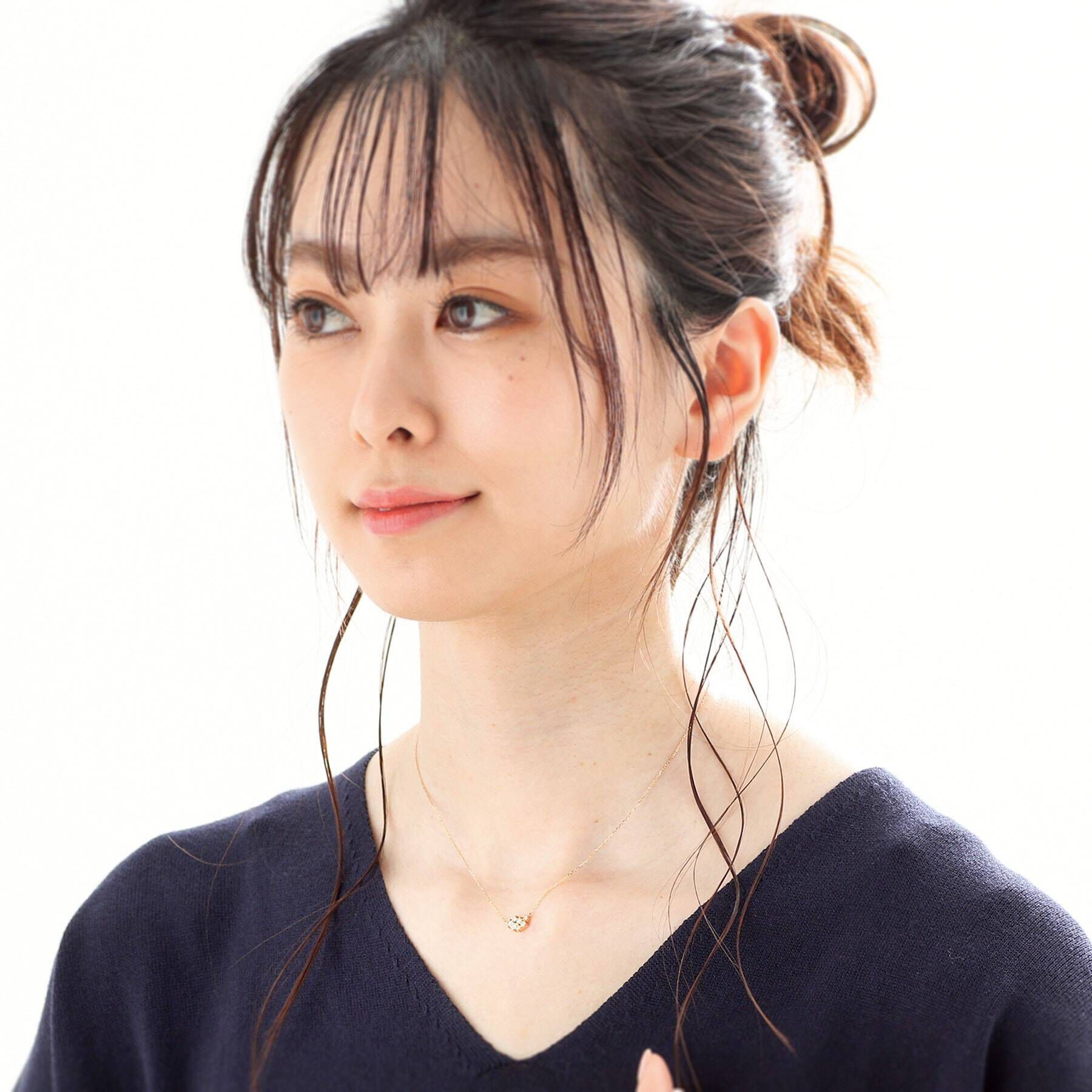 COCOSHNIK「K18ダイヤモンド ランダムクラスター7石 ネックレス」|ネックレス|