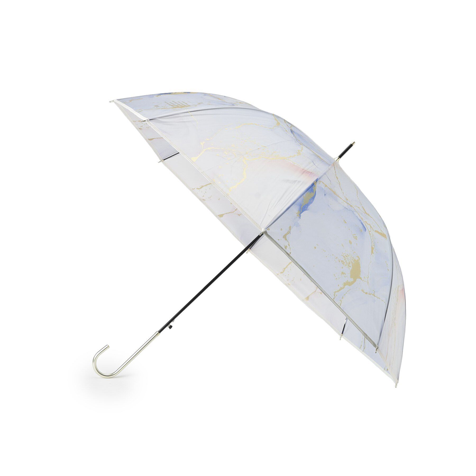 SHOO･LA･RUE「【雨傘/ビニール傘】【Wpc．】インクアートアンブレラ」|傘|ブルー(491)