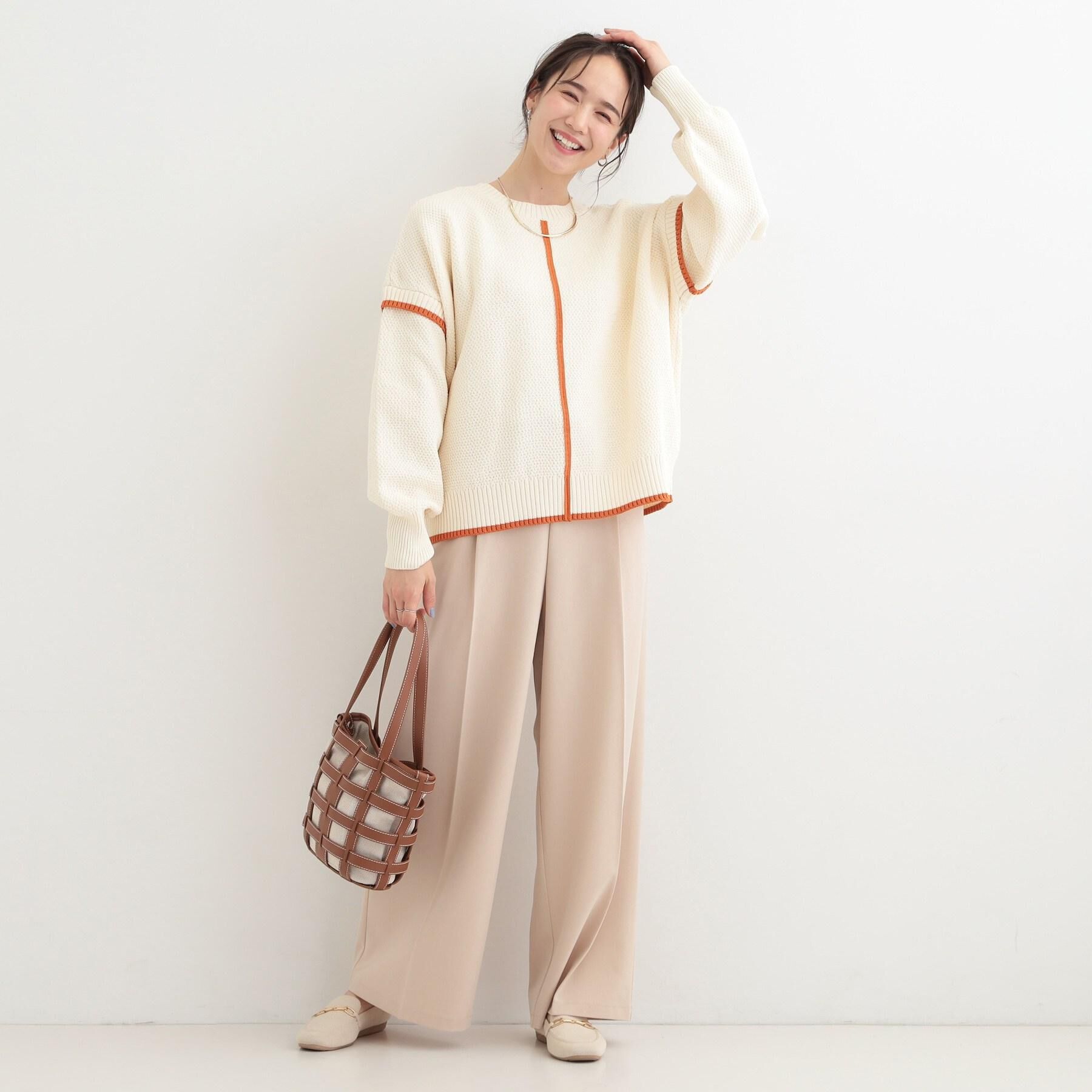 SHOO･LA･RUE「【着丈選べる/S-LL】センタープレスできちんと見え イージーワイドパンツ」|その他|