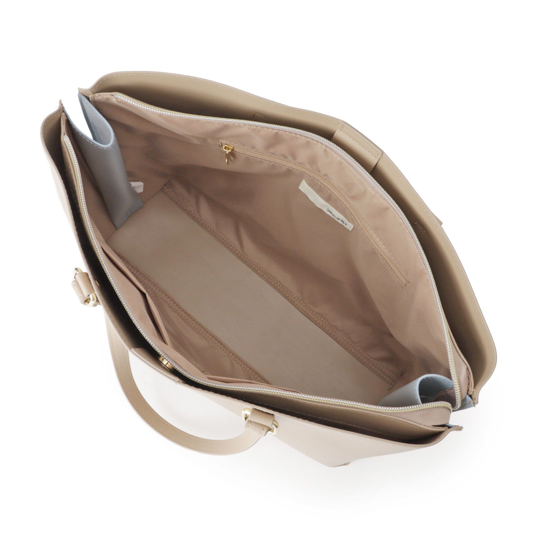 SHOO･LA･RUE「【A4】サイド配色トートバッグ」|トートバッグ|