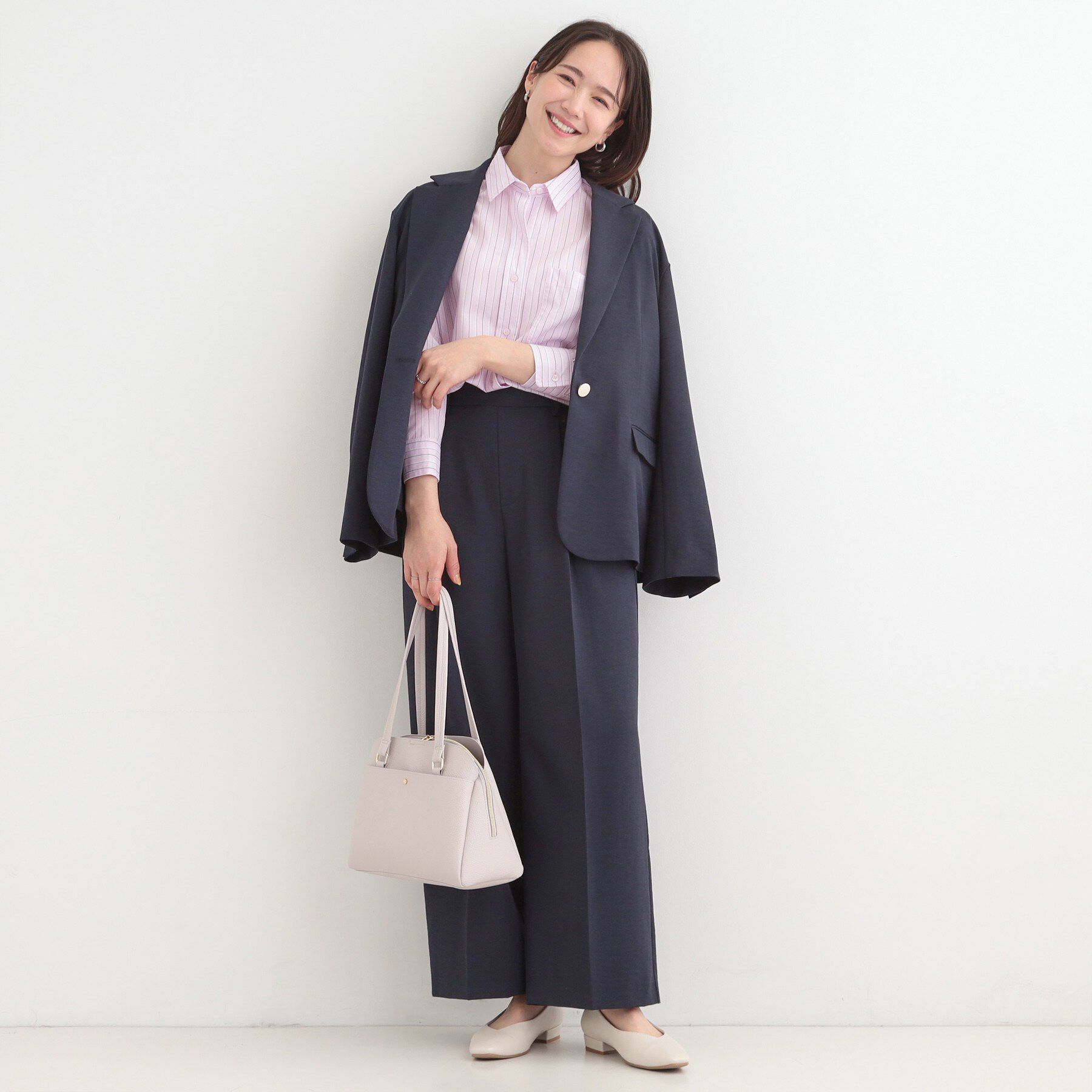 SHOO･LA･RUE「【S-LL】シーズン問わず合わせやすい レギュラーカラーシャツ」|シャツ・ブラウス|