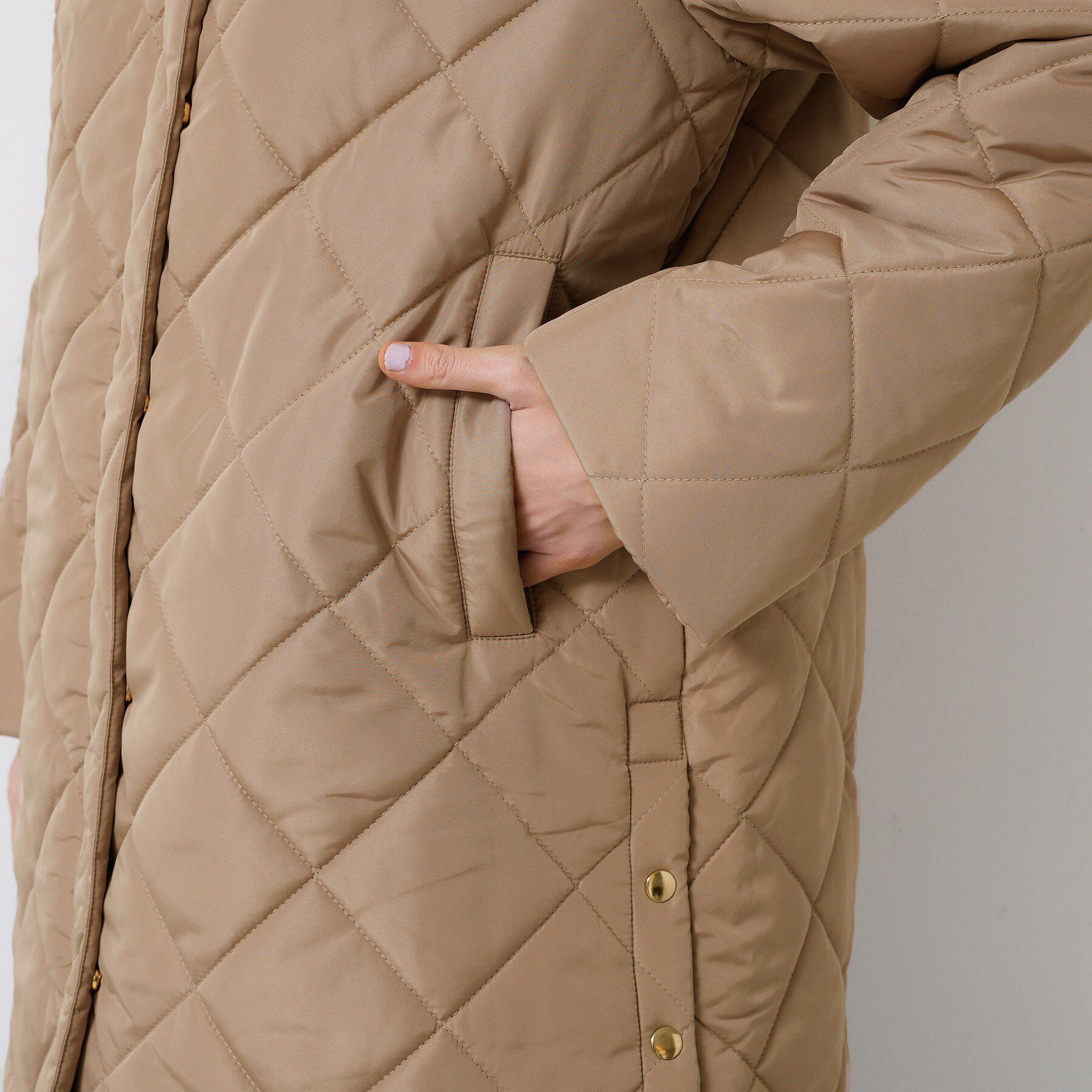 Dessin「【2WAY/洗える】中綿キルトコート」|ダウン|