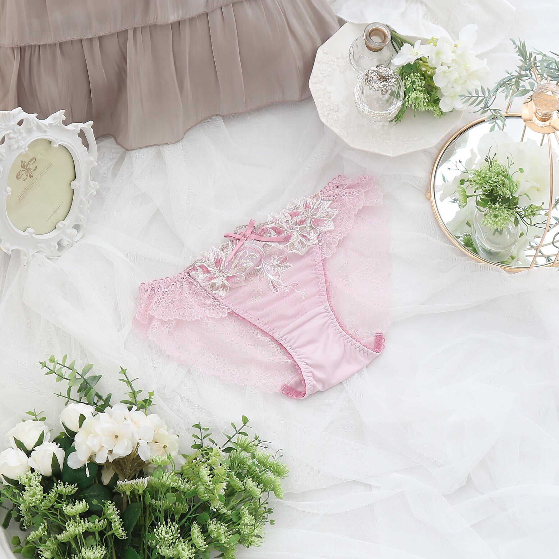 Risa Magli「フュシア レースショーツ」|インナー|ピンク(070)