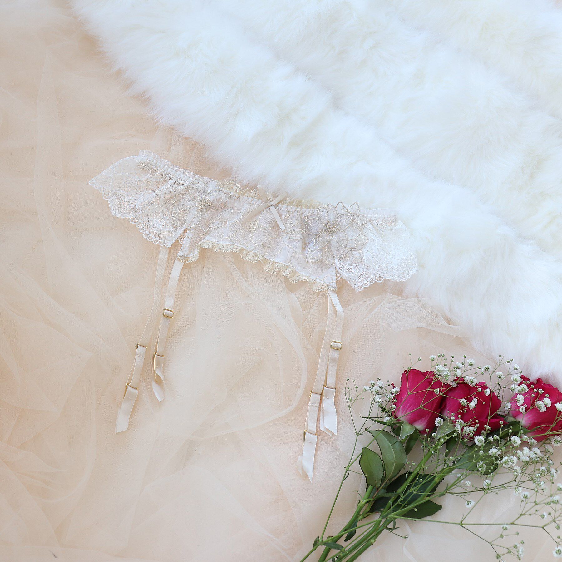 Risa Magli「ジョエル ガーターベルト」|インナー|アイボリー(004)