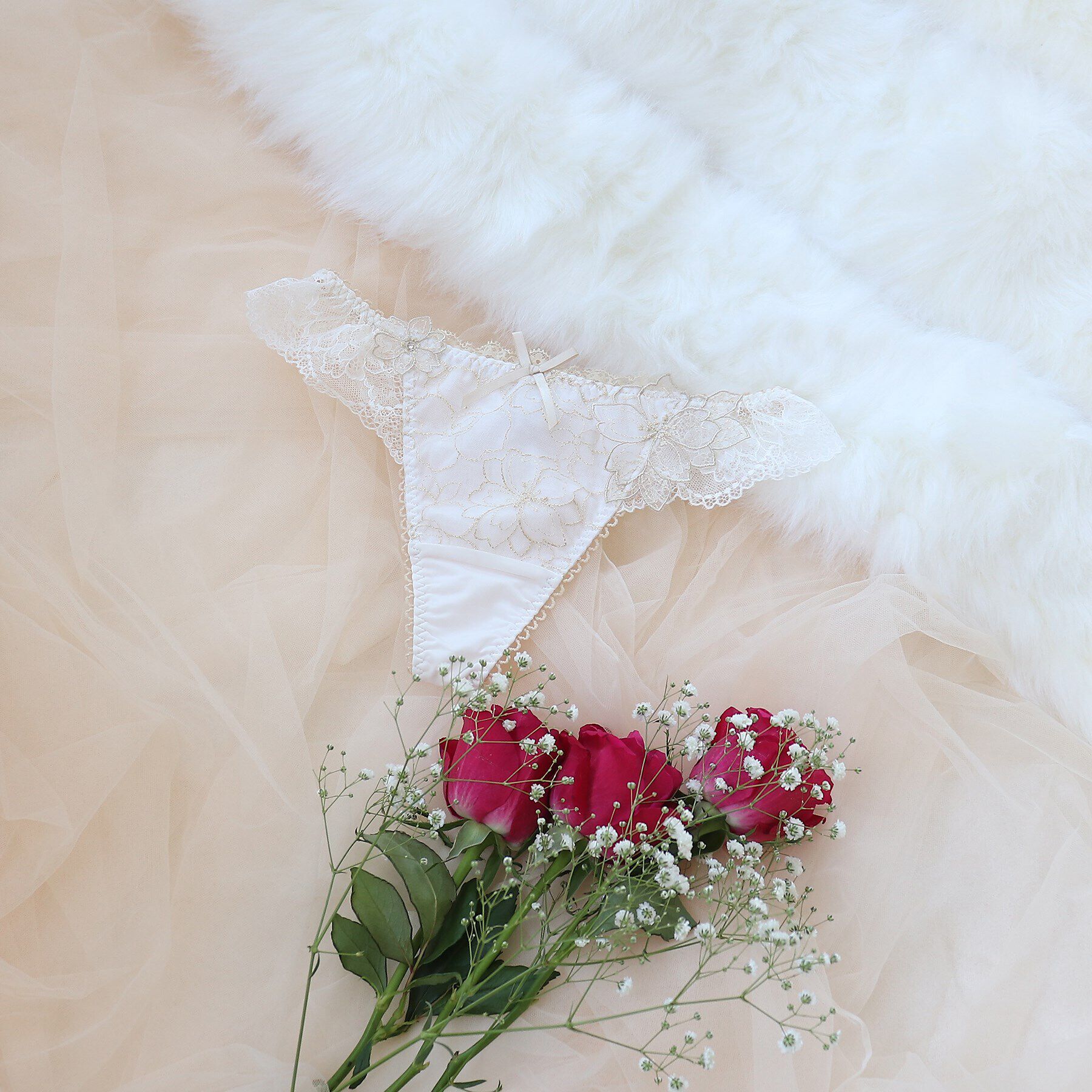 Risa Magli「◆ジョエル Tバックショーツ」|インナー|アイボリー(004)