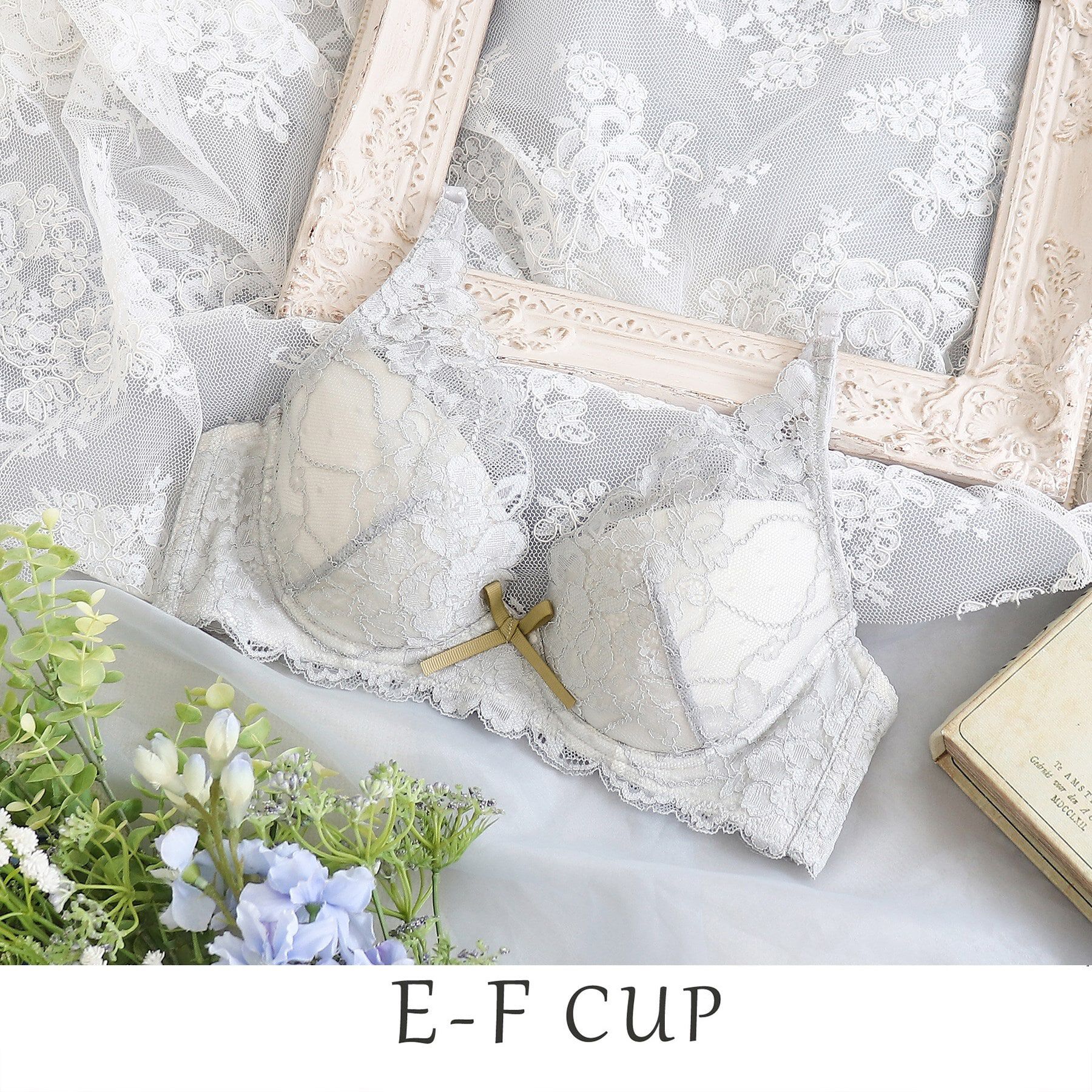 Risa Magli「ノーラ ブラジャー」|インナー|ライトグレー(011