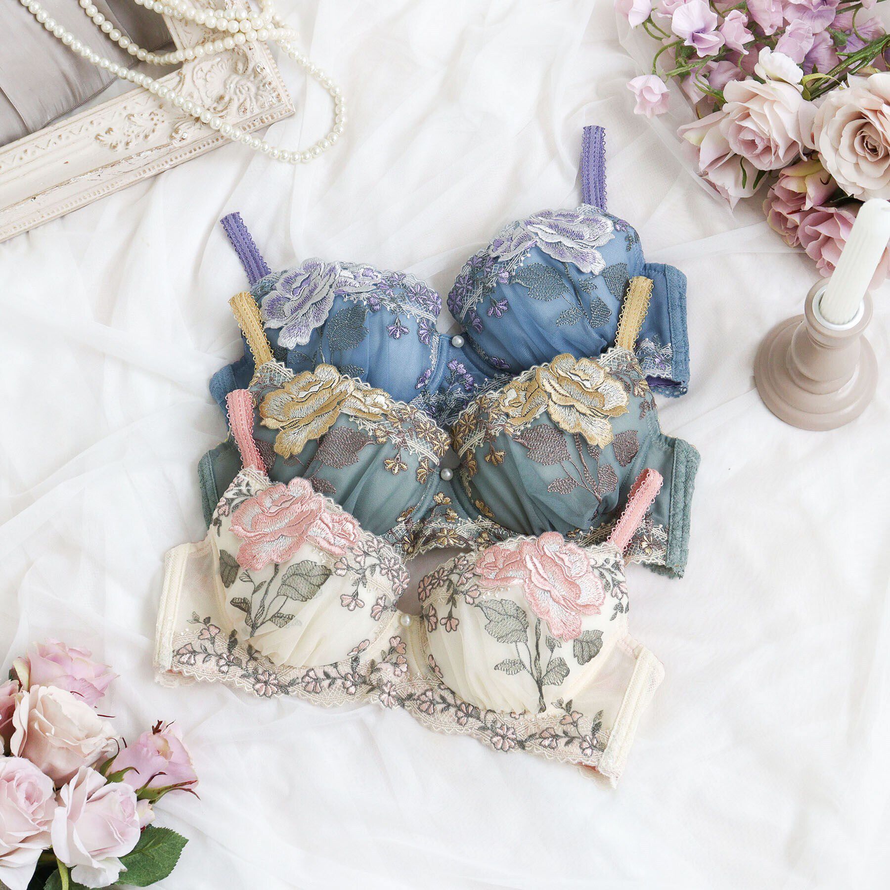 Risa Magli「フロリーナ ブラジャー（E-F）＜N Make Type＞」|インナー|