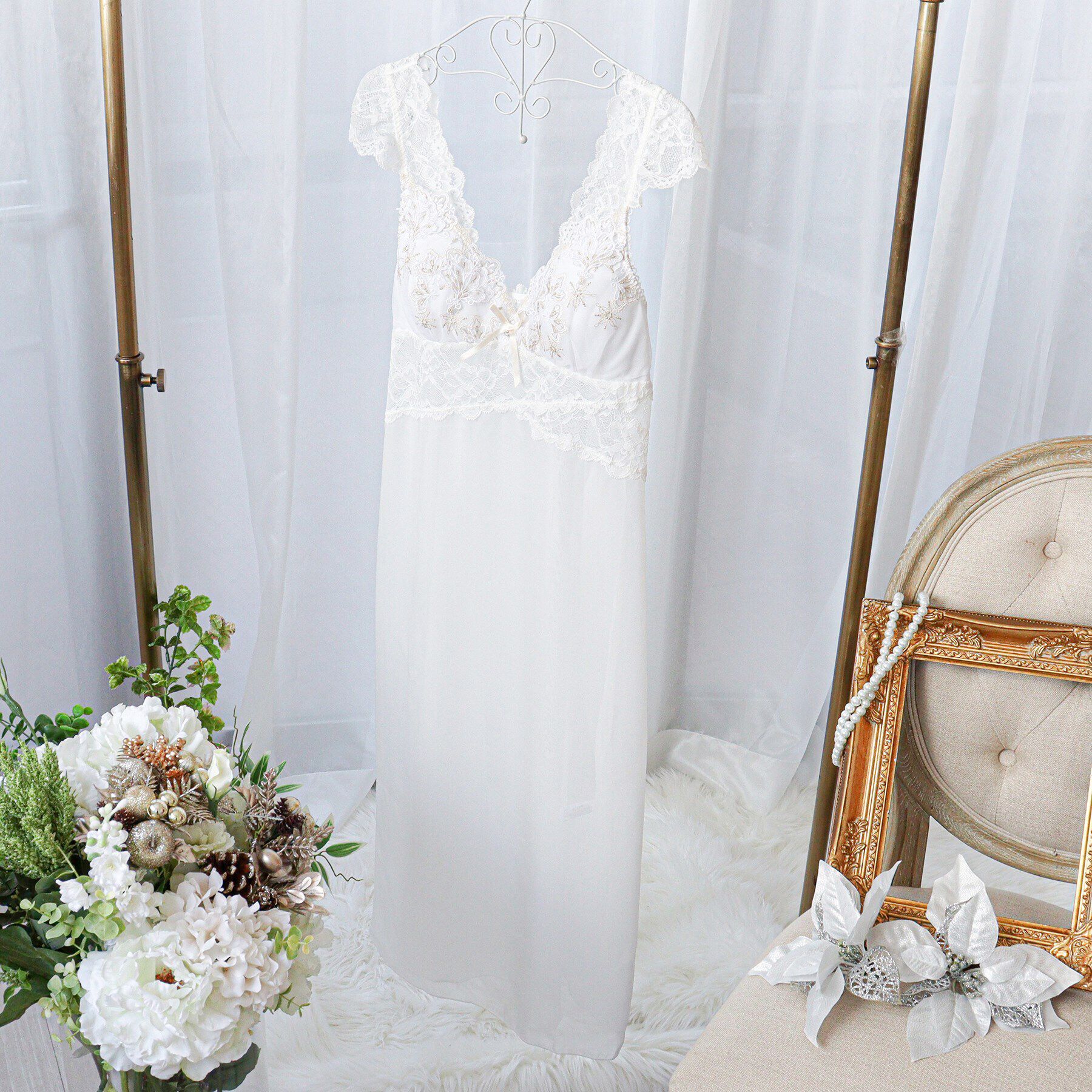 Risa Magli「カロリーネ ドレス」|キャミソール|ホワイト(001)