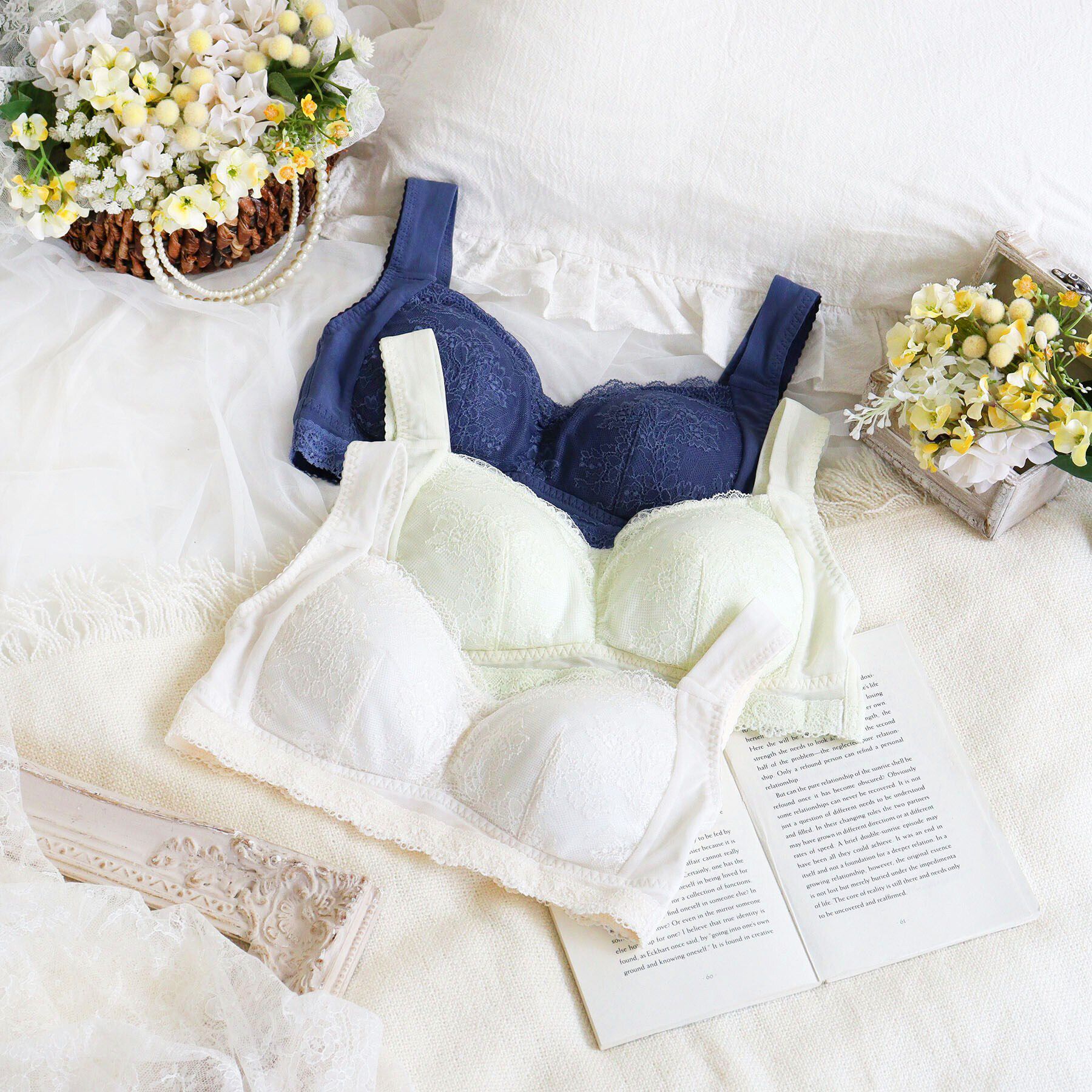 Risa Magli「イリーナ おやすみブラ（3L）」|インナー|