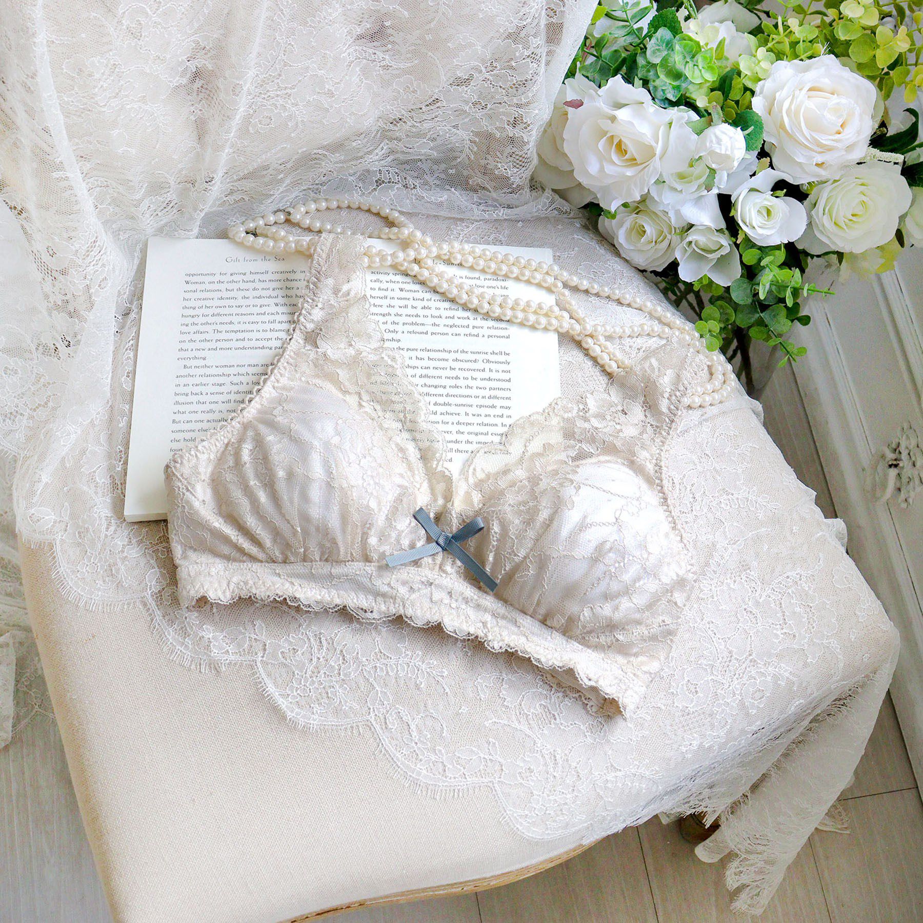 Risa Magli「ノーラ ソフトブラ」|インナー|グレージュ(050)