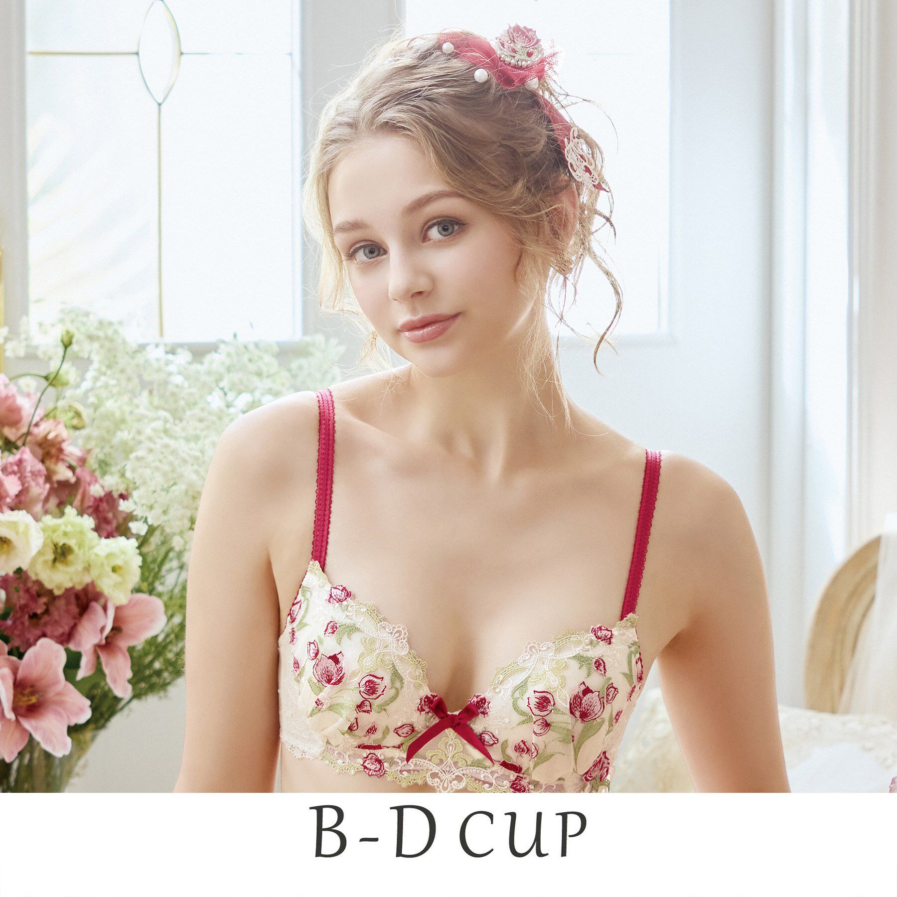 Risa Magli「ラリッサ ブラジャー（B-D）＜N Make Type＞」|インナー|ローズ(062)