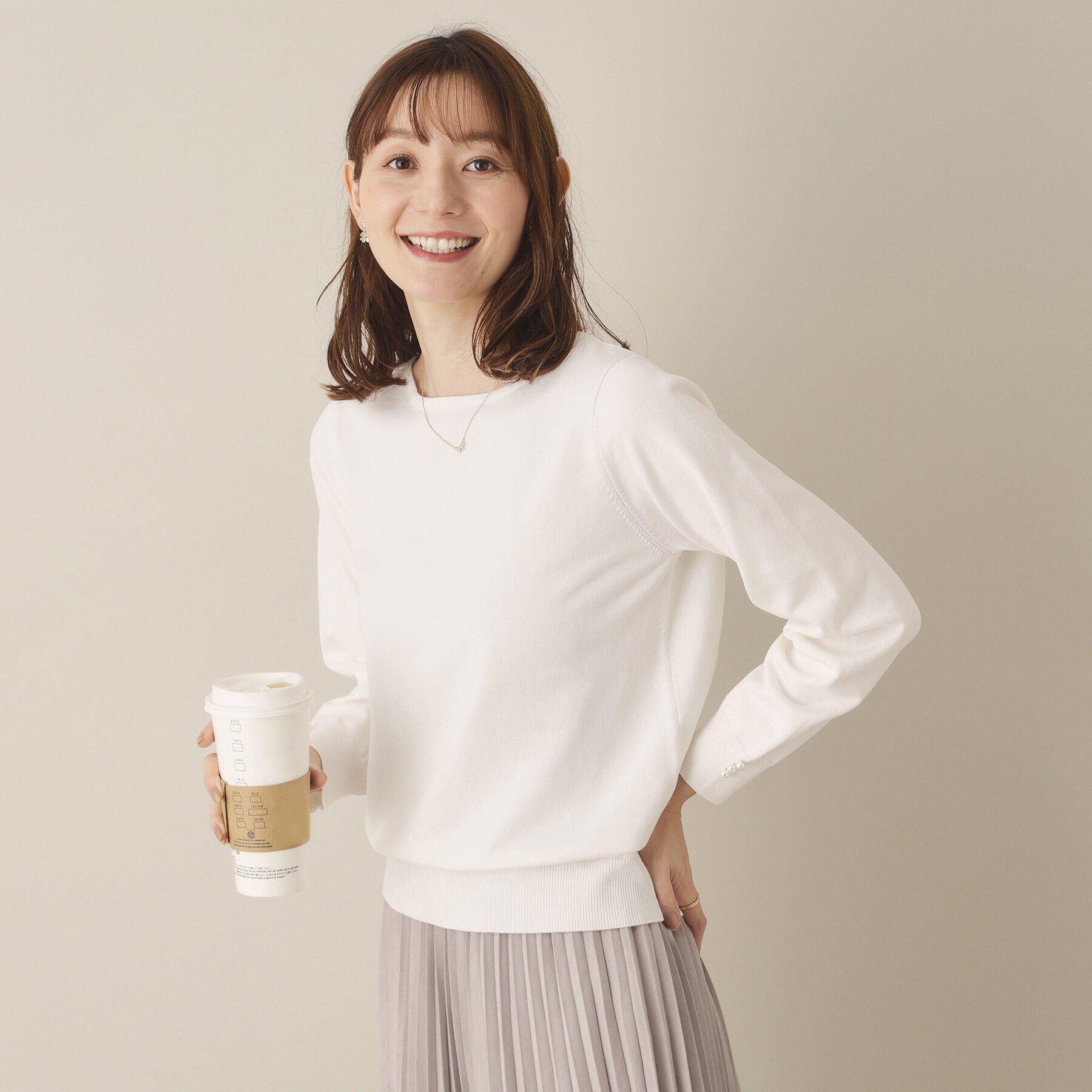 ITS&rsquo;DEMO「【アンチピリング／洗濯機OK】ボートネックニット」|ニット・セーター|