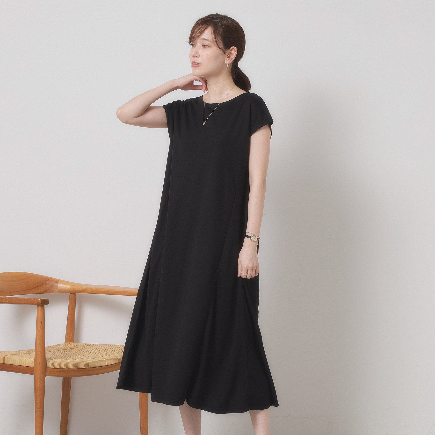 ITS&rsquo;DEMO「【接触冷感／洗濯機OK】カノコカットフレアワンピース」|ワンピース|