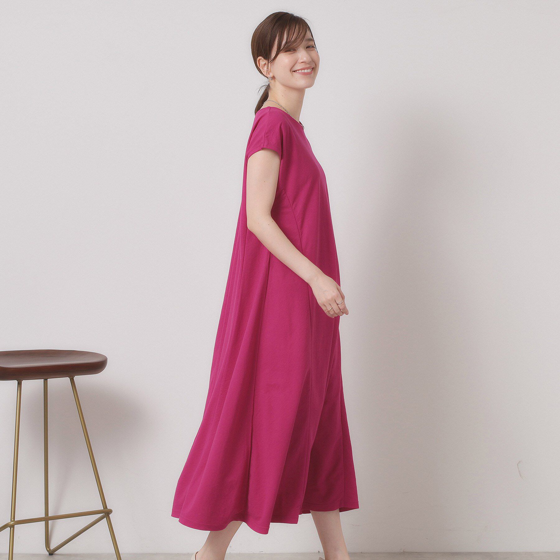 ITS&rsquo;DEMO「【接触冷感／洗濯機OK】カノコカットフレアワンピース」|ワンピース|