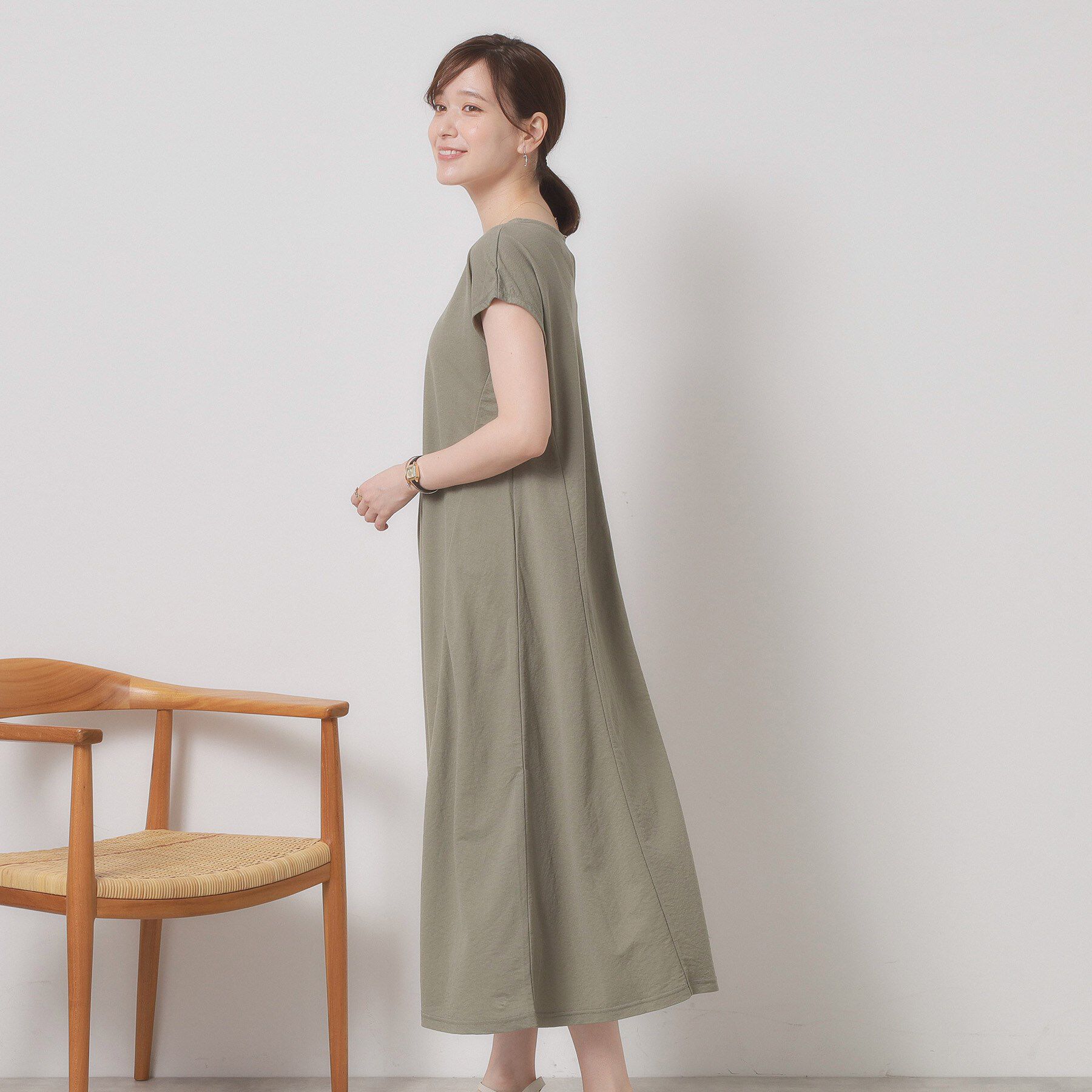 ITS&rsquo;DEMO「【接触冷感／洗濯機OK】カノコカットフレアワンピース」|ワンピース|