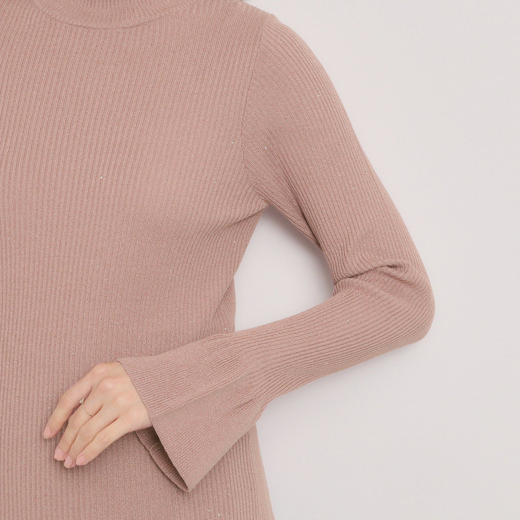 ITS&rsquo;DEMO「【手洗い可】スパンコールリブニット」|ニット・セーター|